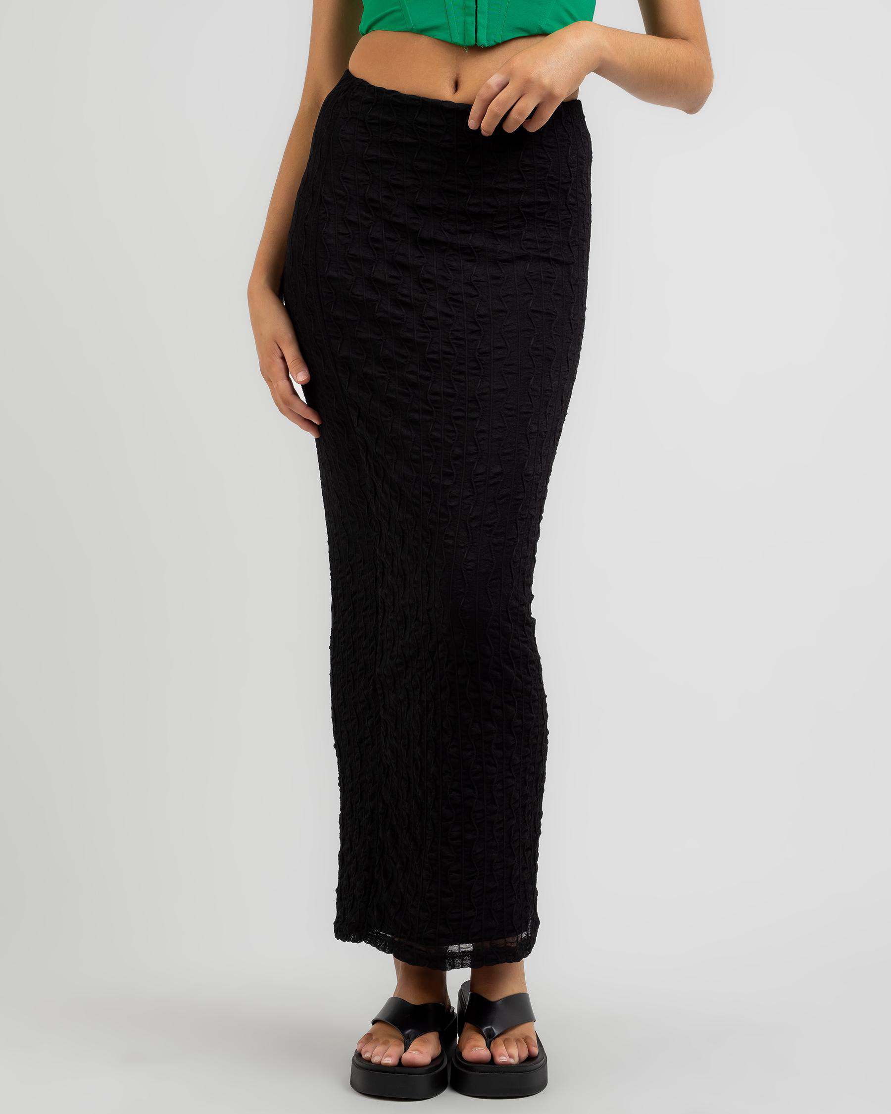 Ava And Ever Jamie Maxi Skirt In Black - Fast Shipping & Easy Returns ...