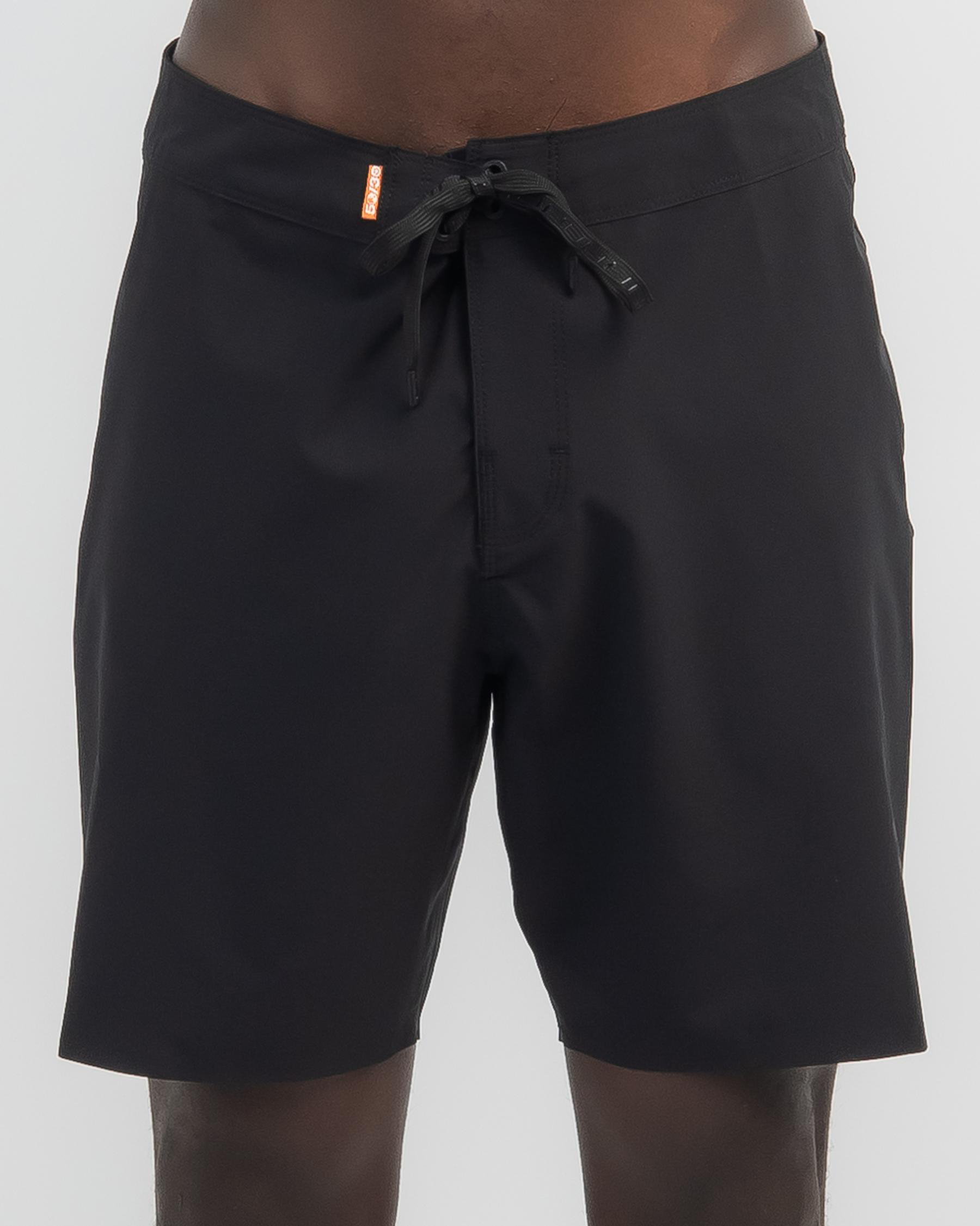 Shop M/SF/T Velvet Steel 18" Board Short In Black Fast Shipping