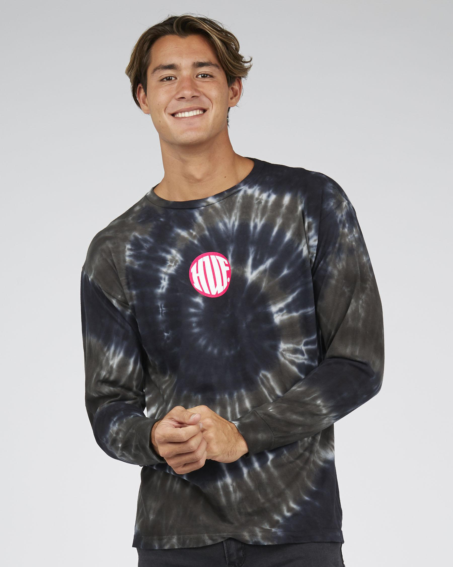 Shop Huf High Definition Long Sleeve TShirt In Black Fast Shipping & Easy Returns City