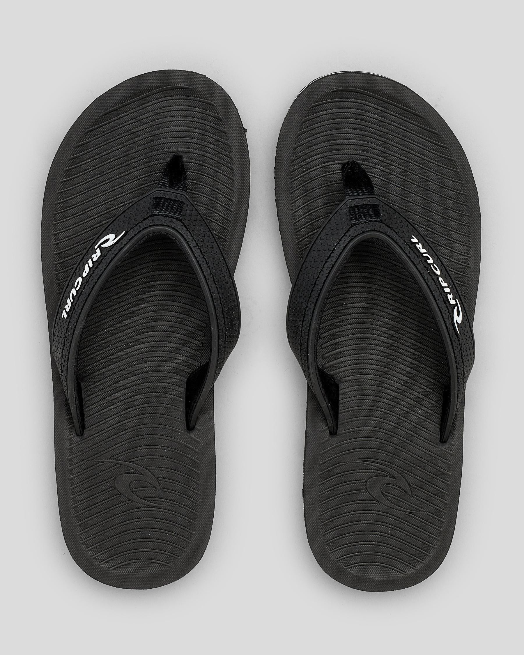 Rip Curl Tunnels Thongs In Black - Fast Shipping & Easy Returns - City ...
