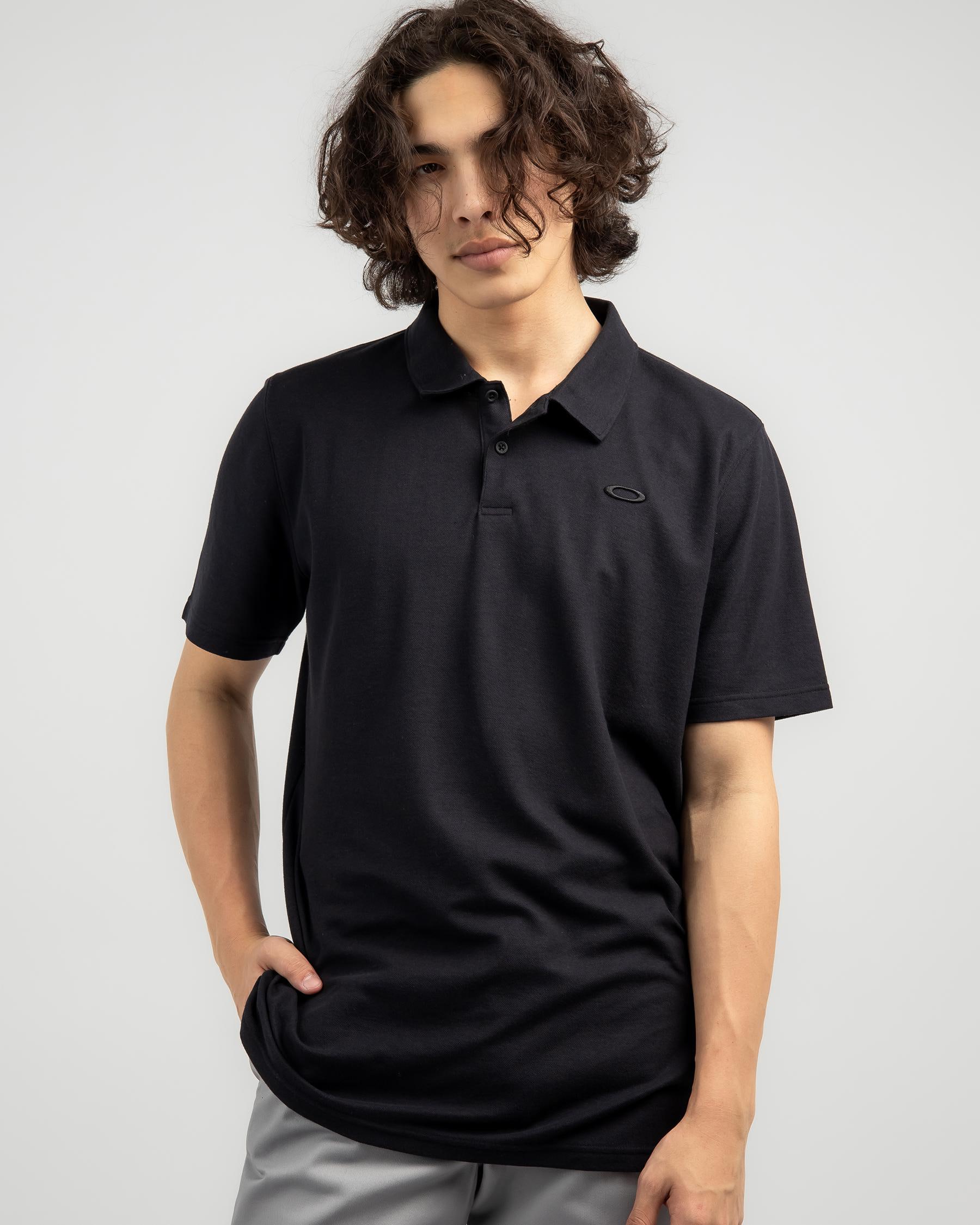 Shop Oakley Relax Urban Polo Shirt In Blackout - Fast Shipping & Easy ...