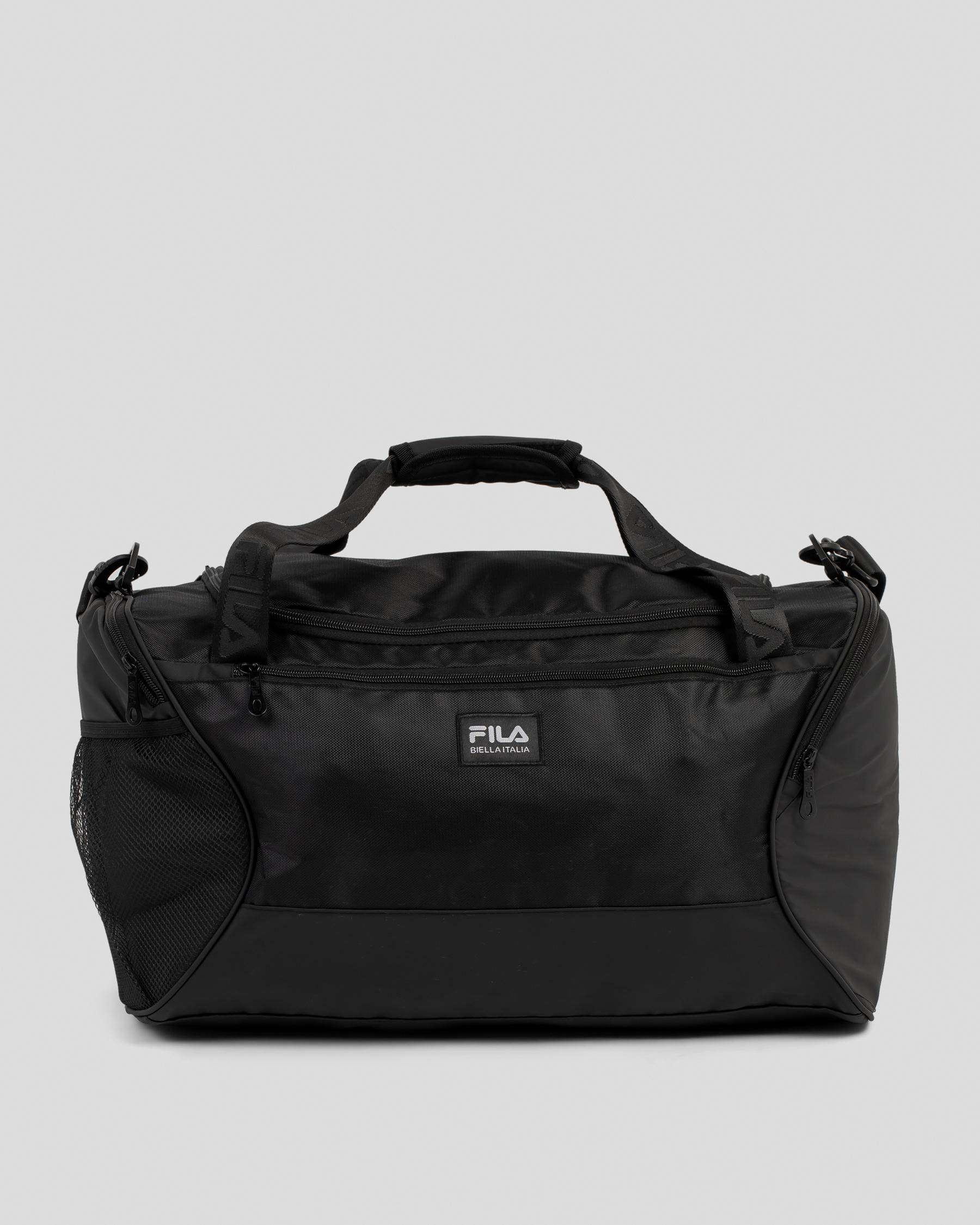 Shop Fila Bowers Travel Bag In Black - Fast Shipping & Easy Returns ...