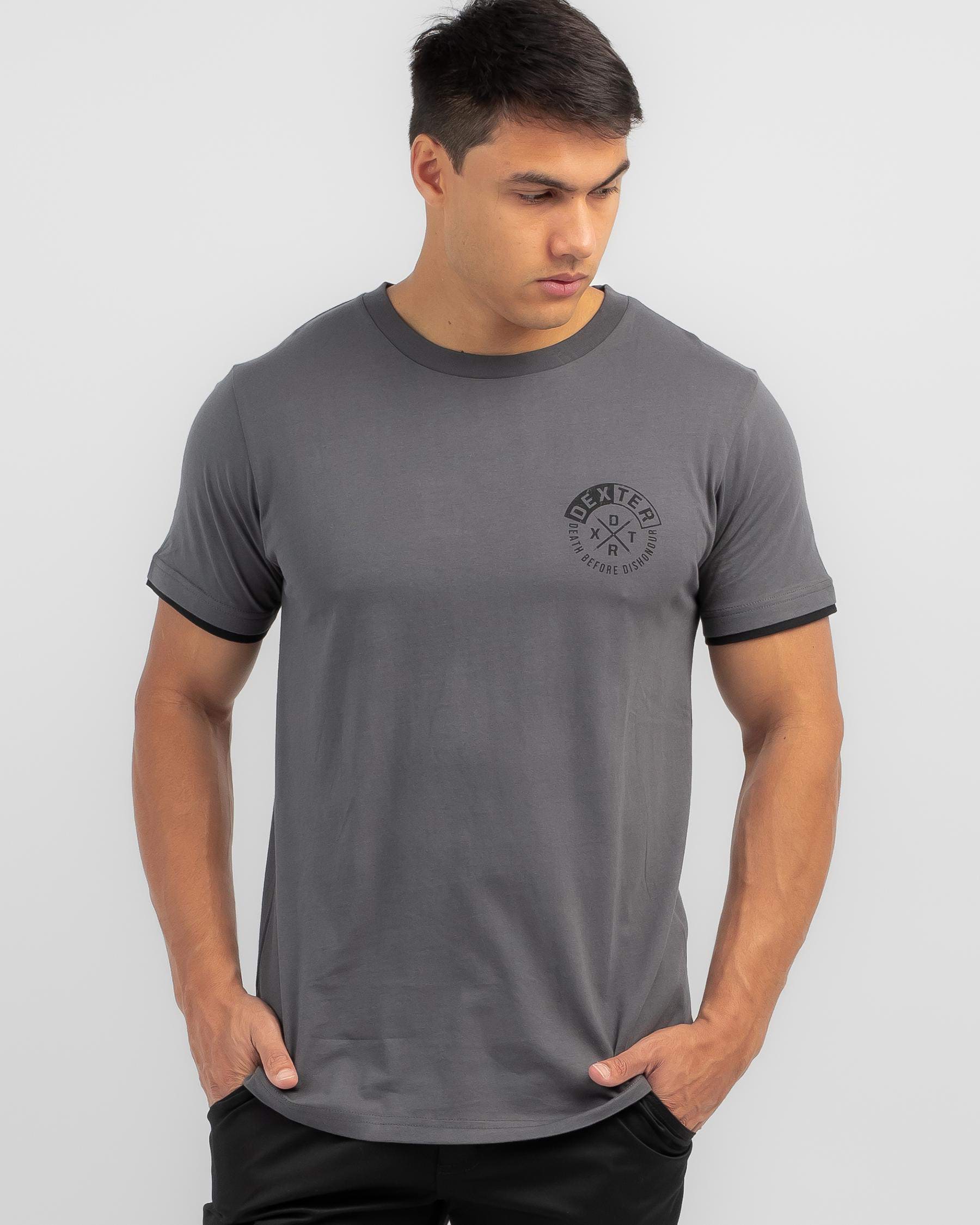 Shop Dexter Armada T-shirt In Charcoal - Fast Shipping & Easy Returns ...