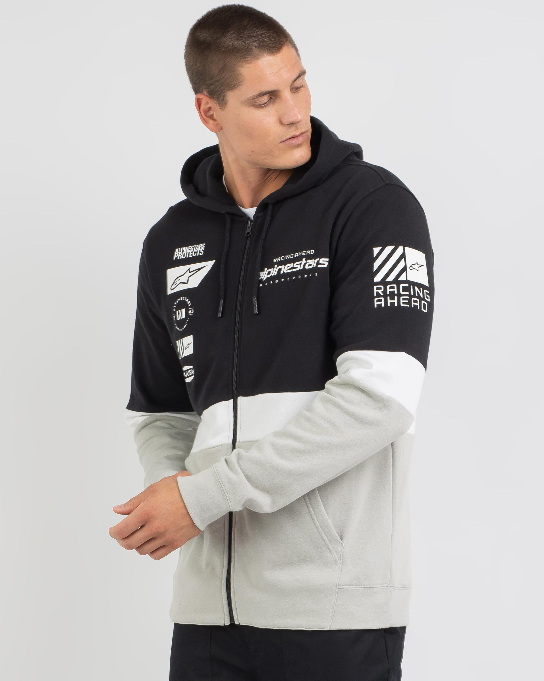 Alpinestars Position Zip Hoodie In Black/white/silver - Fast Shipping ...