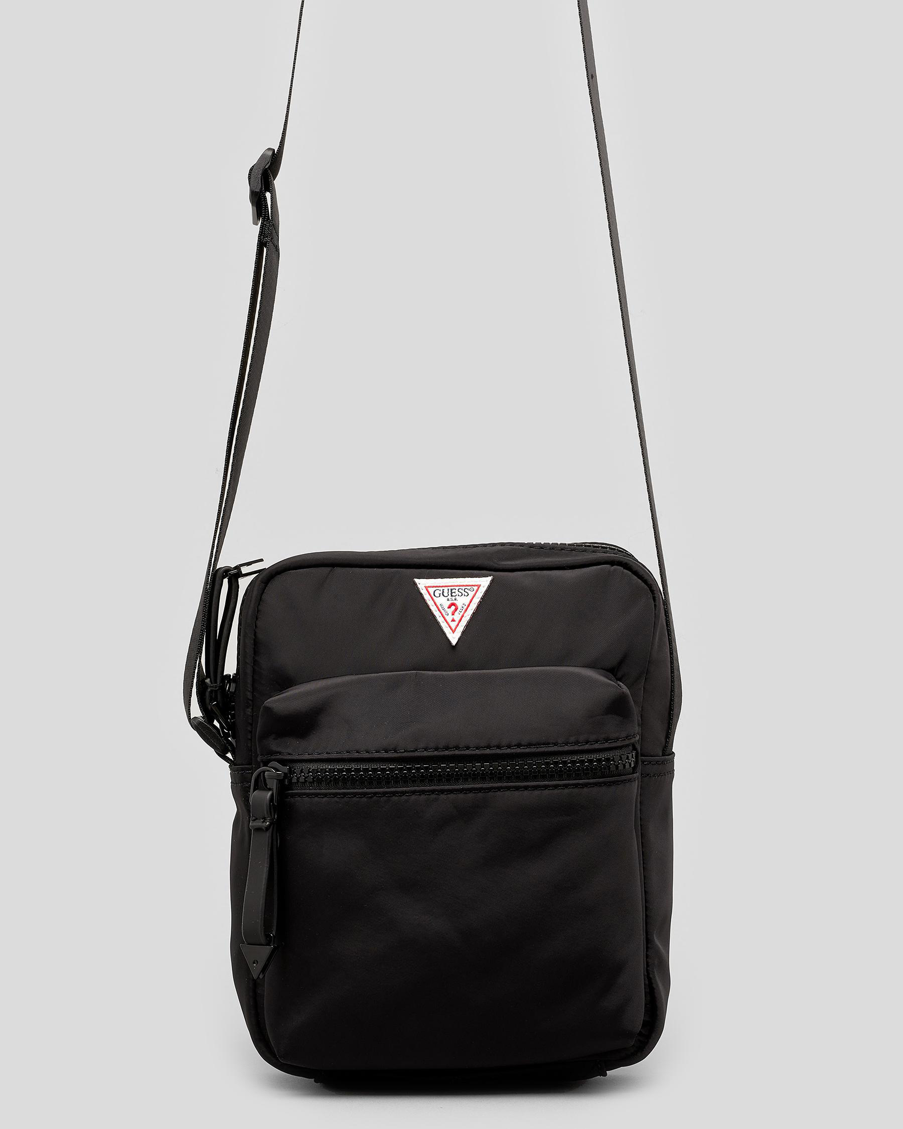 Shop GUESS Originals Crossbody Bag In Black Fast Shipping Easy 