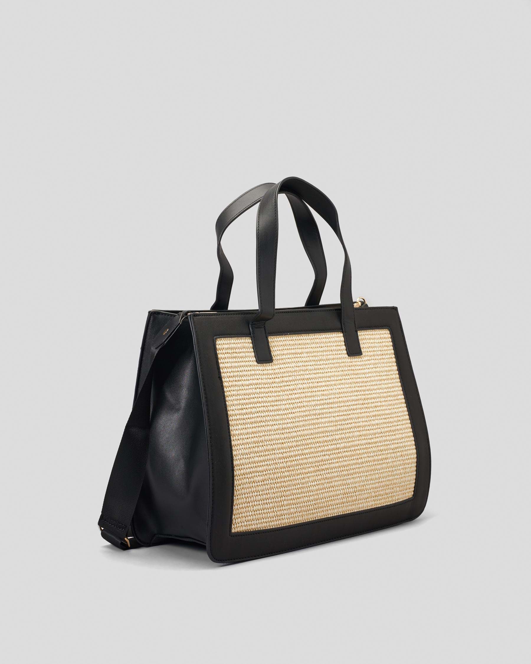 Shop Ava And Ever Saint Big Bag In Cream/black - Fast Shipping & Easy ...