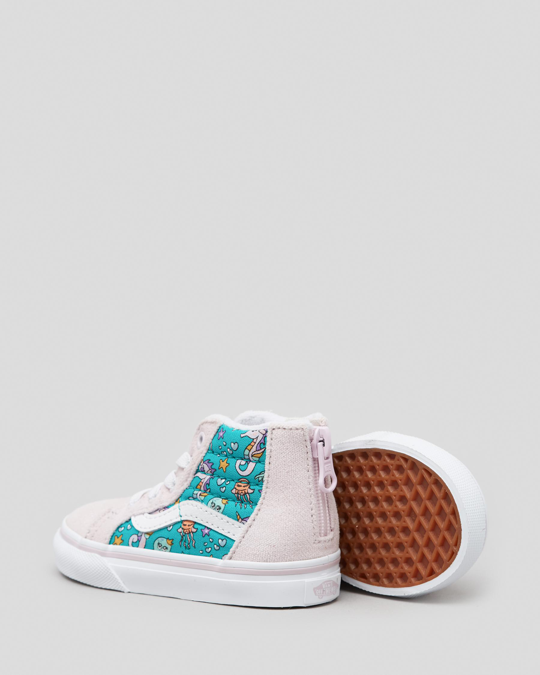 Vans Toddlers' Sk8Hi Top Shoes In Orchid Ice/true White Fast