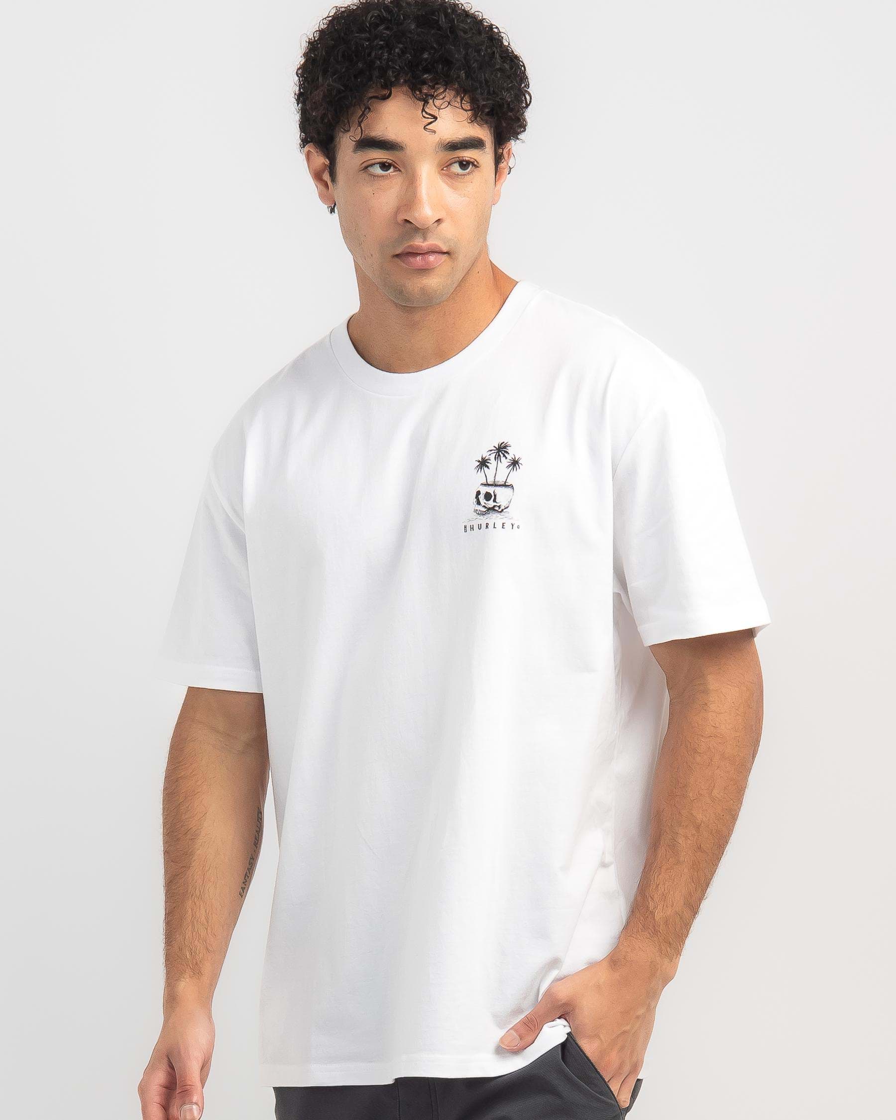 Hurley Lost Trees T-Shirt In White - Fast Shipping & Easy Returns ...