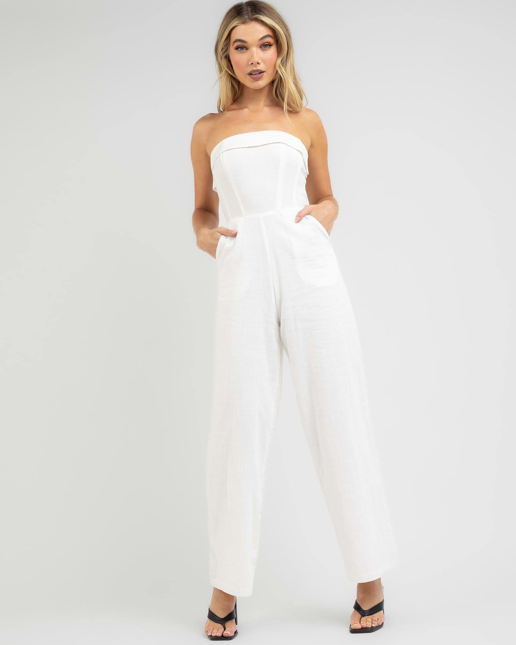 Ava And Ever Anna Jumpsuit In Cream - Fast Shipping & Easy Returns ...