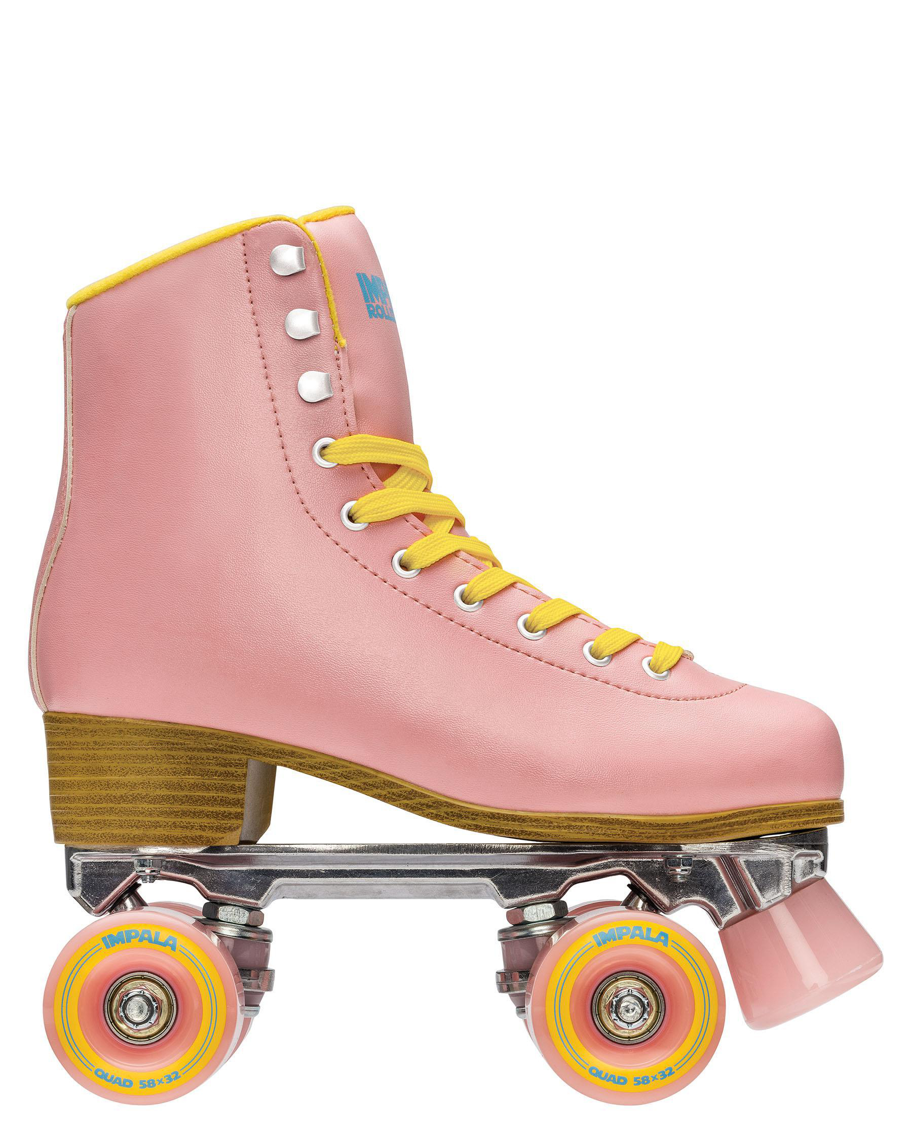 Shop Impala Impala Quad Rollerskates In Pink/ Yellow Fast Shipping