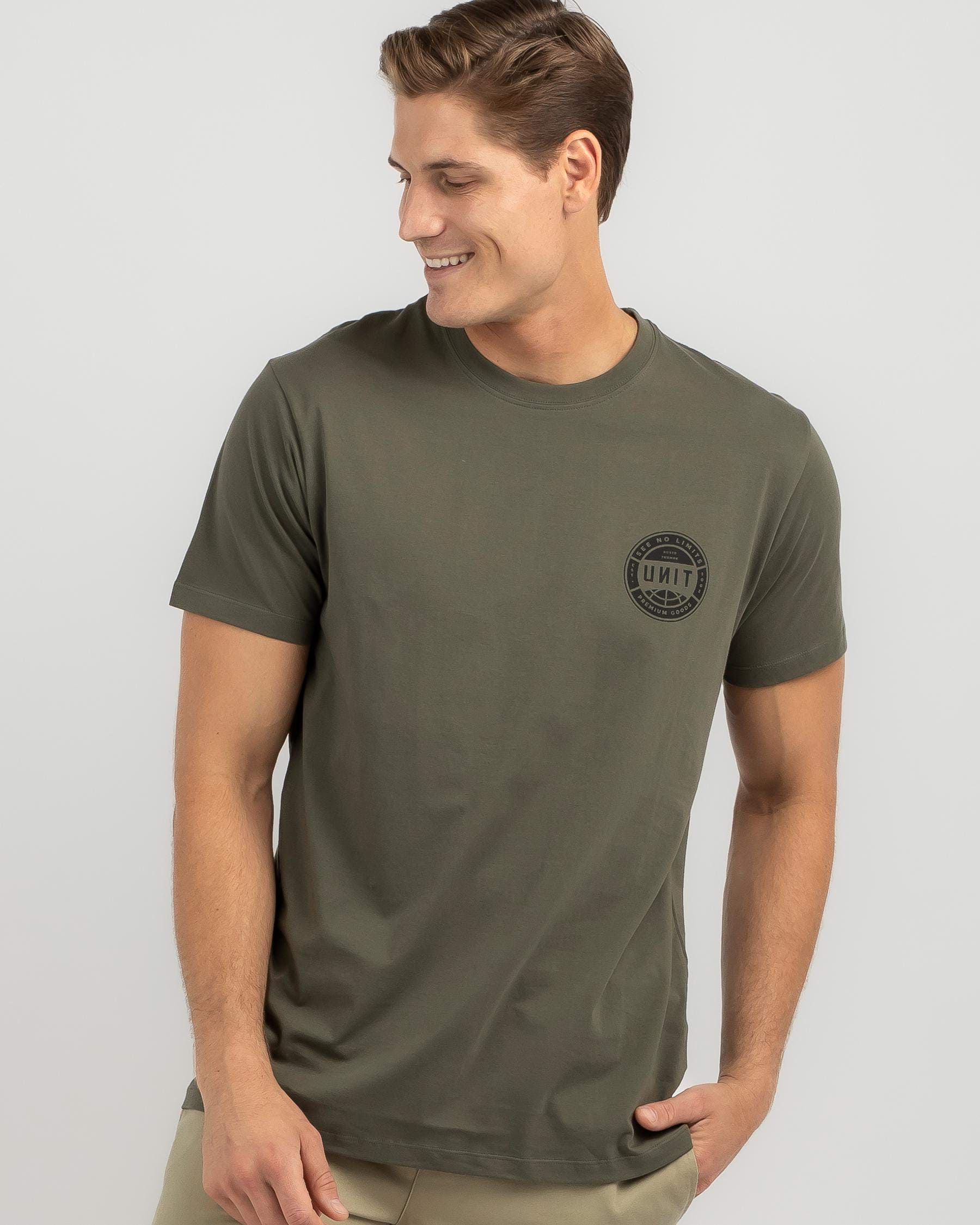 Unit Glades T-Shirt In Military - Fast Shipping & Easy Returns - City ...
