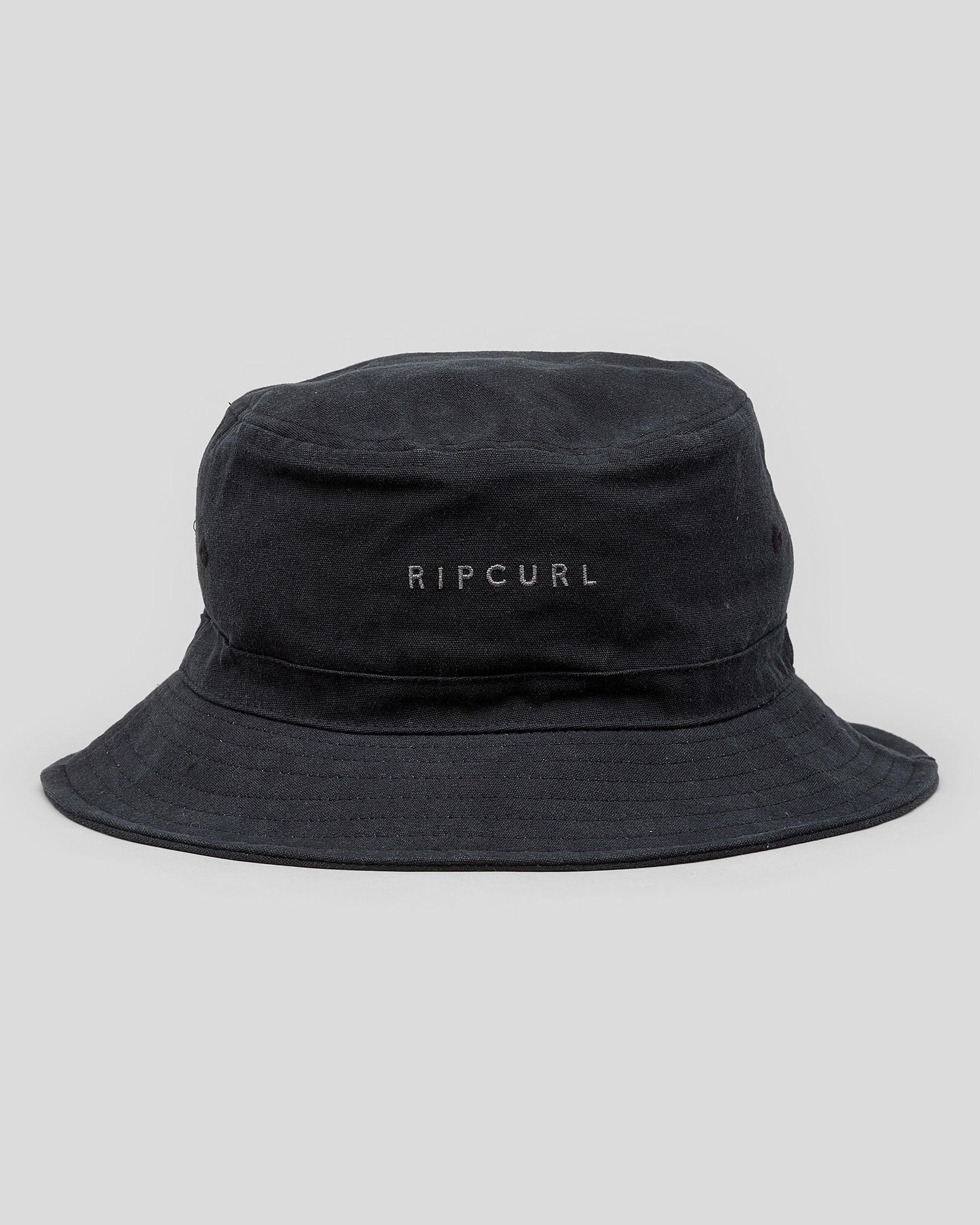 Rip Curl Valley Bucket Hat In Black FREE* Shipping & Easy Returns