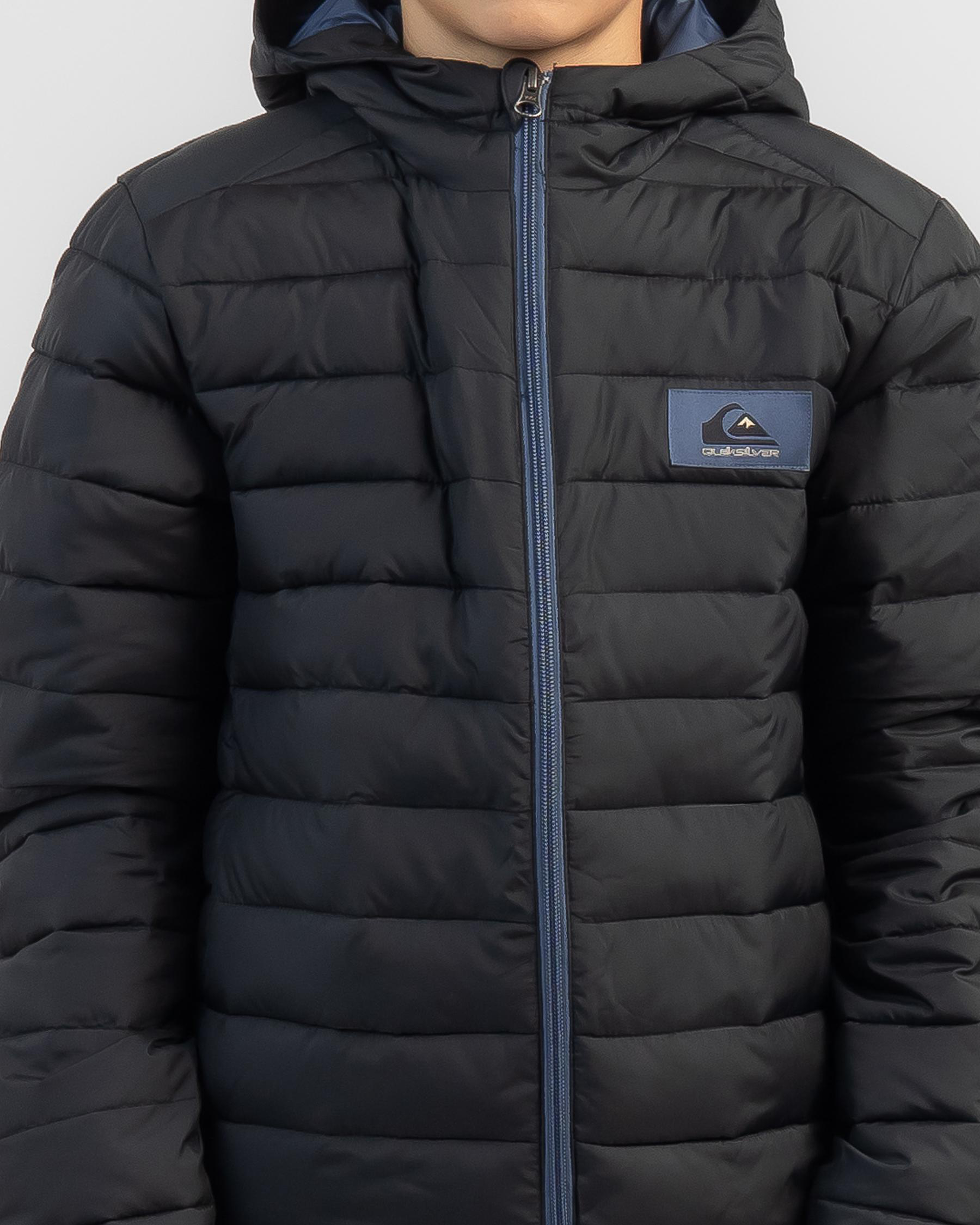 Quiksilver Boys' Scaly Youth Jacket In Black - Fast Shipping & Easy ...