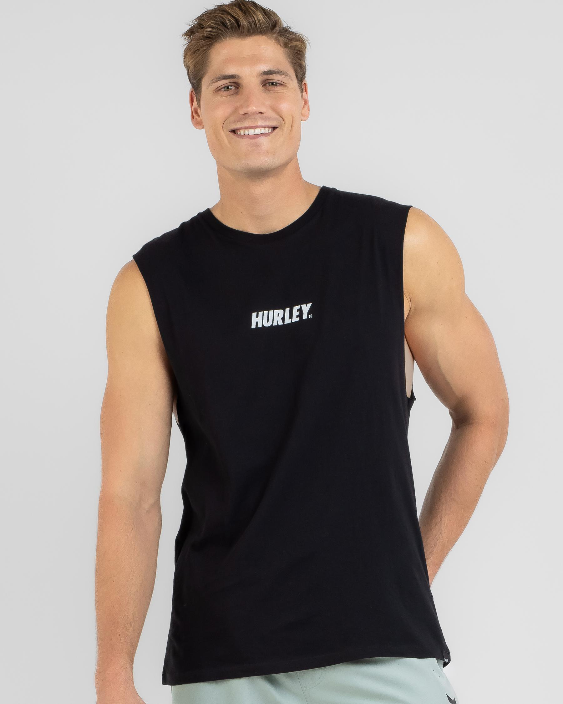 Shop Hurley Fastlane Tank In Blk Fast Shipping & Easy Returns City