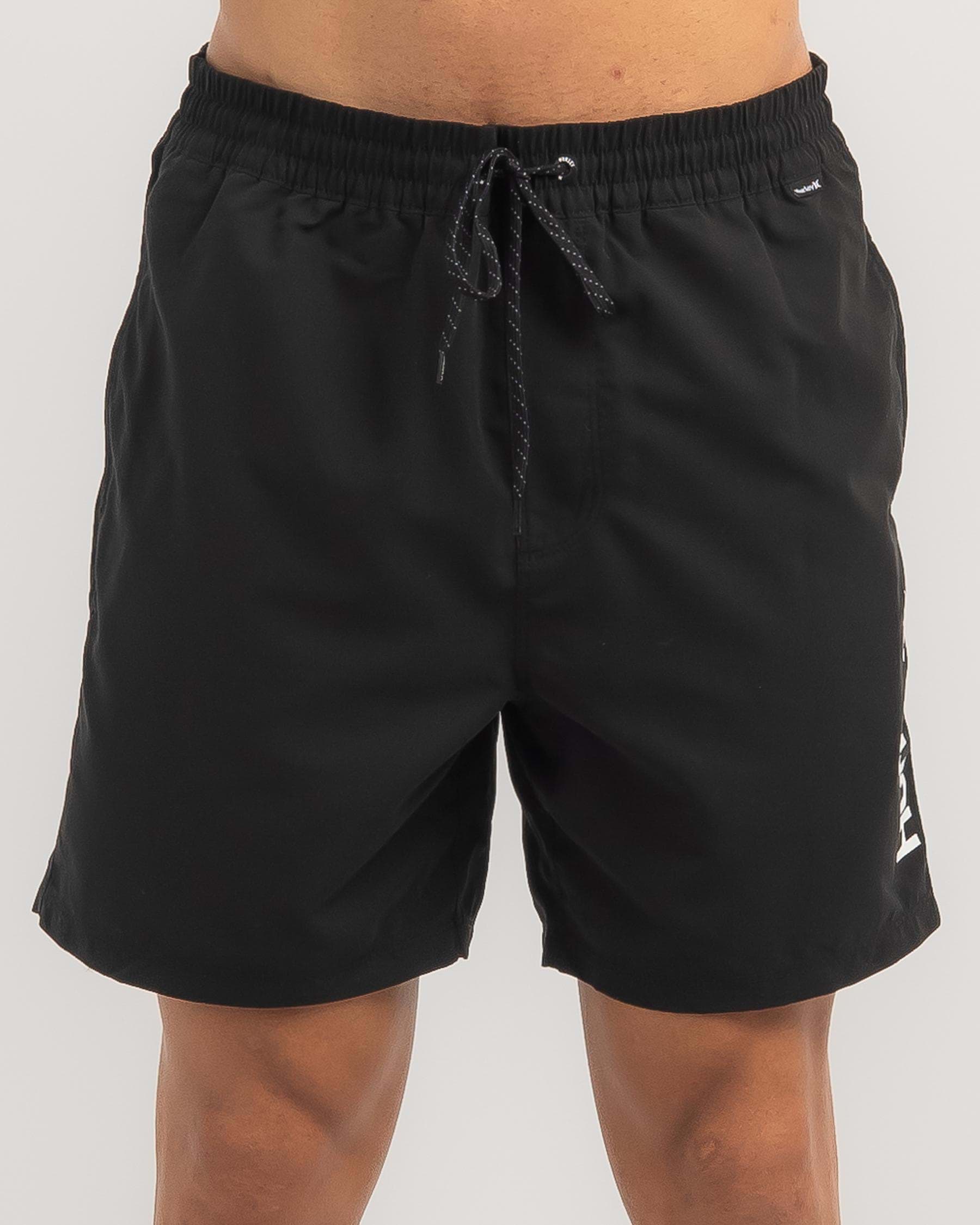 Shop Hurley Hurley One and Only Volley Board Shorts In Black - Fast ...
