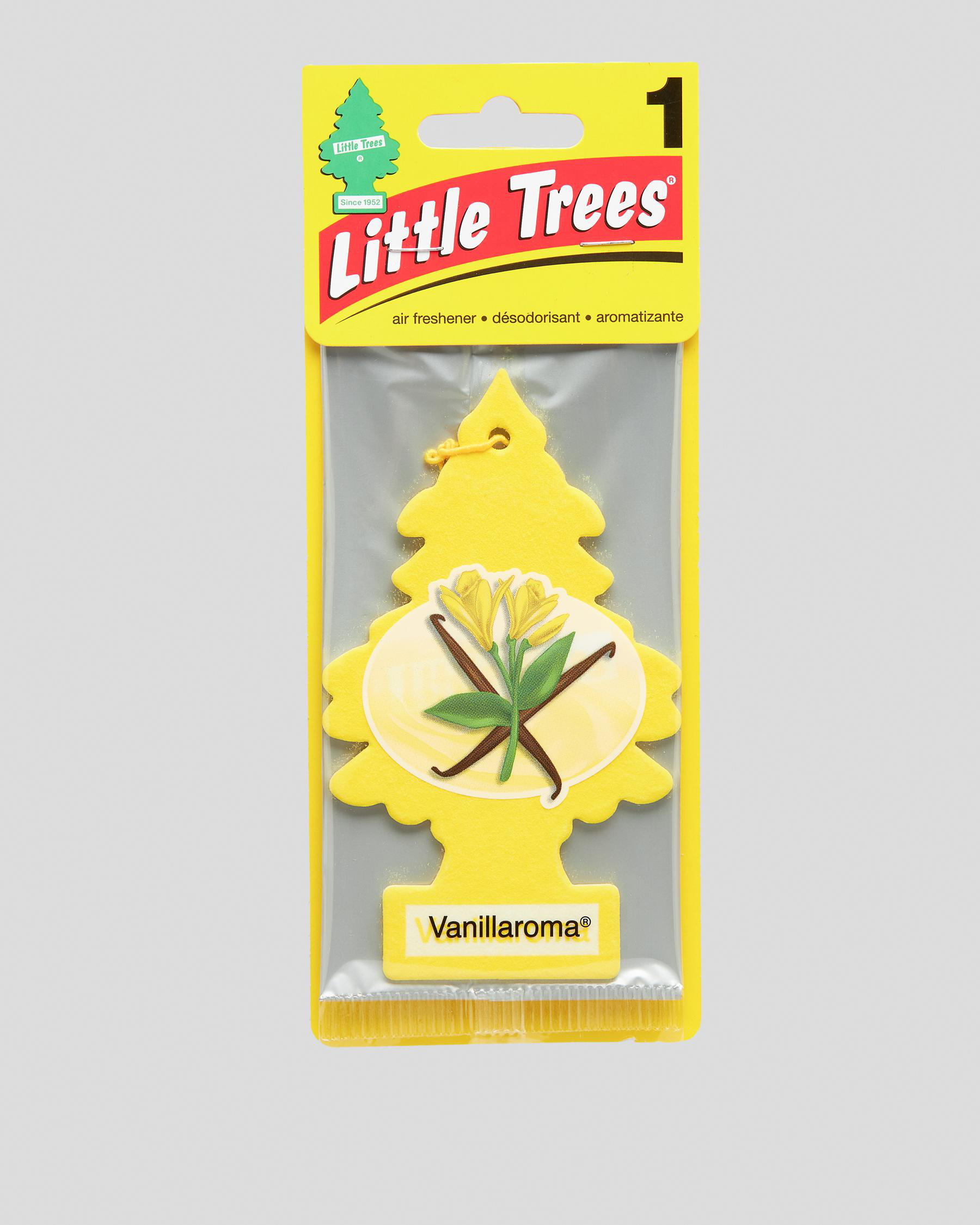 Shop Little Tree Vanillaroma Air Freshener In Yellow Fast Shipping