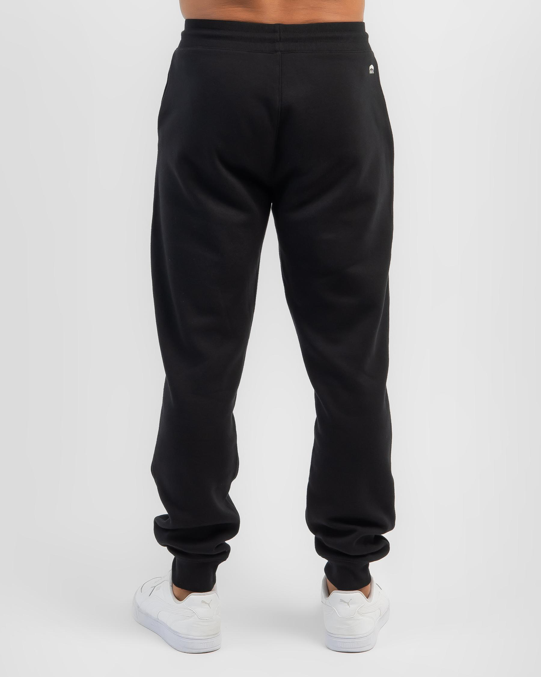 Shop Russell Athletic Originals Bar Logo Cuff Track Pants In Black Fast Shipping & Easy