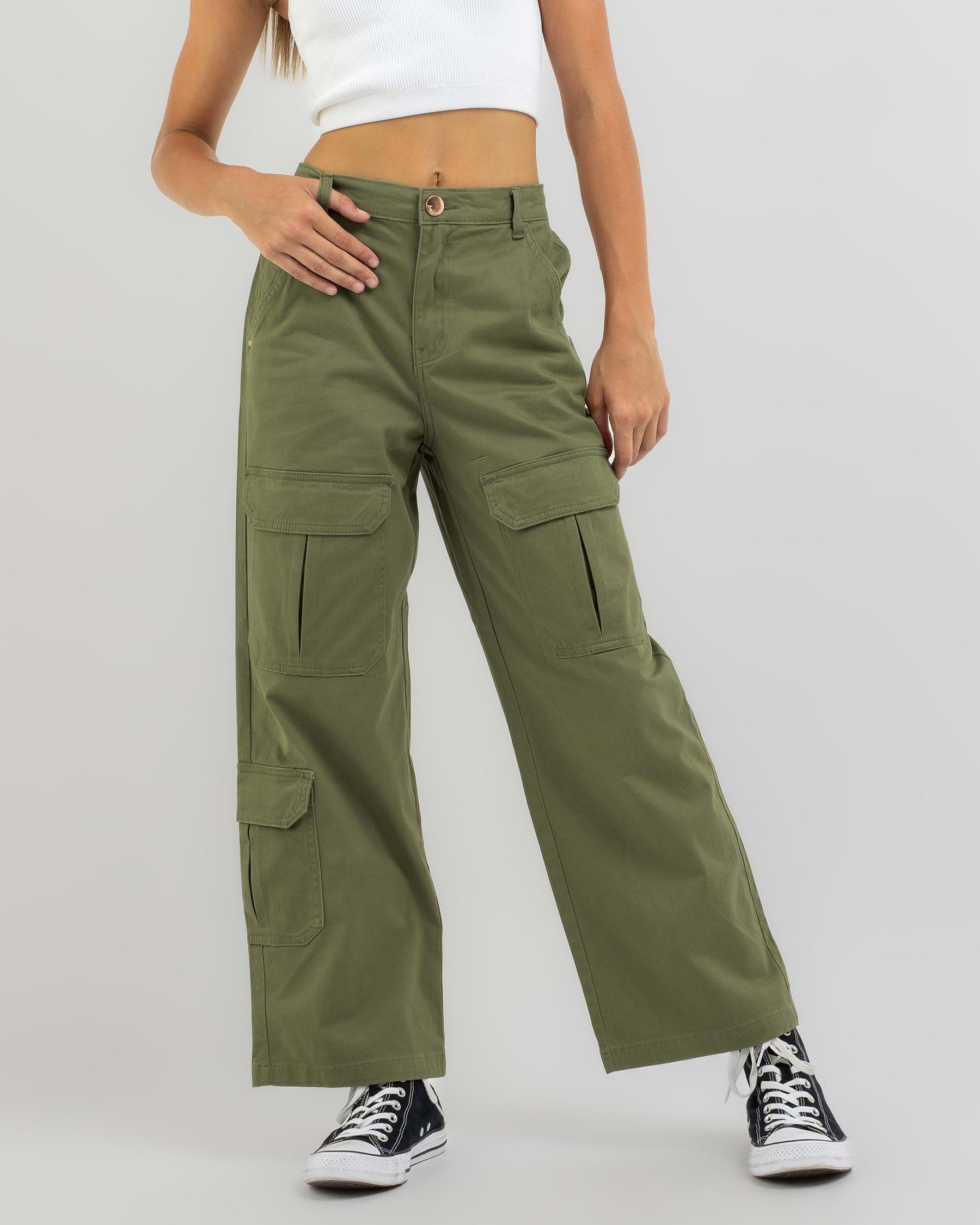 Shop Ava And Ever Girls' Crew Pants In Khaki - Fast Shipping & Easy ...