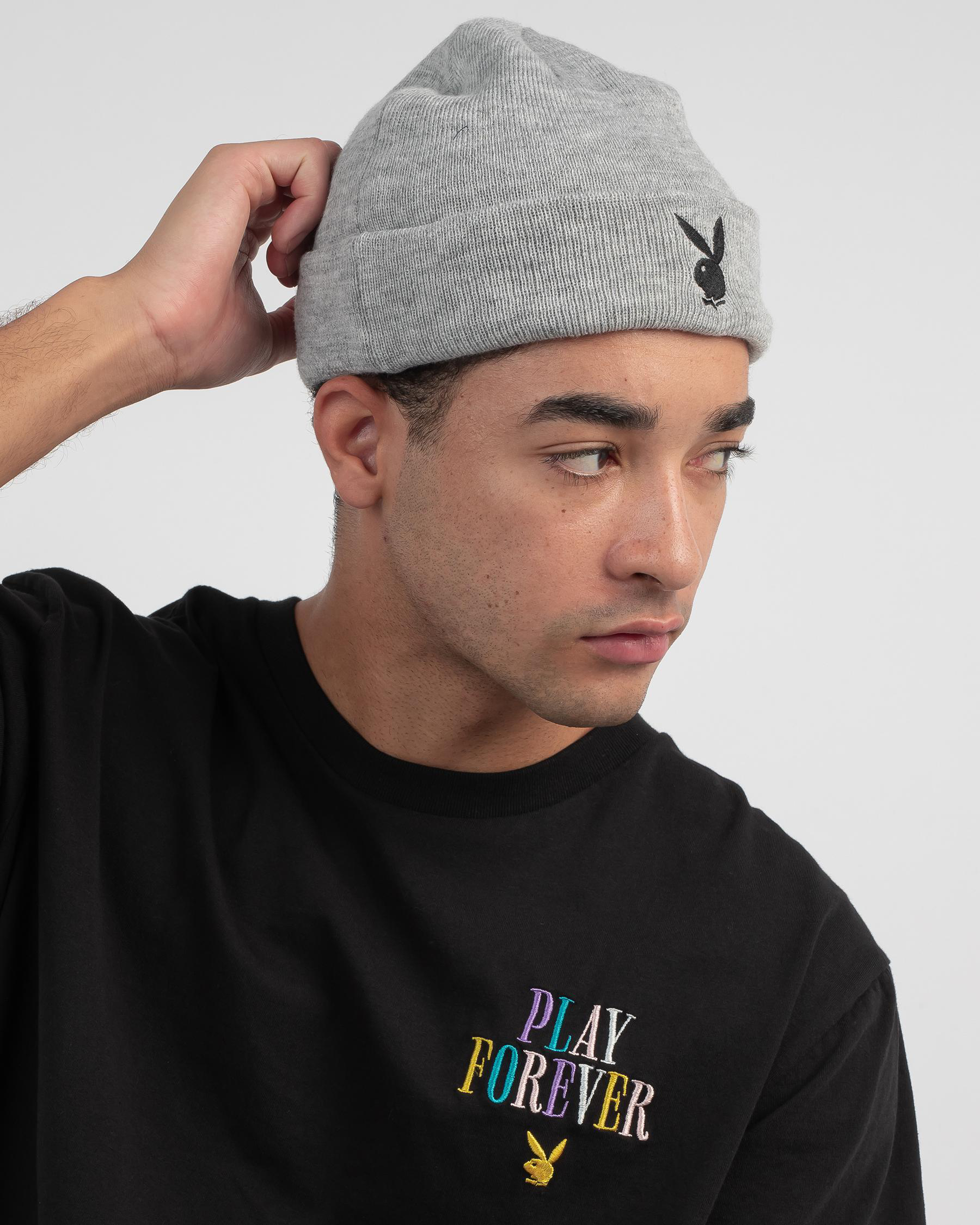 Playboy Bunny Basics Beanie In Grey 
