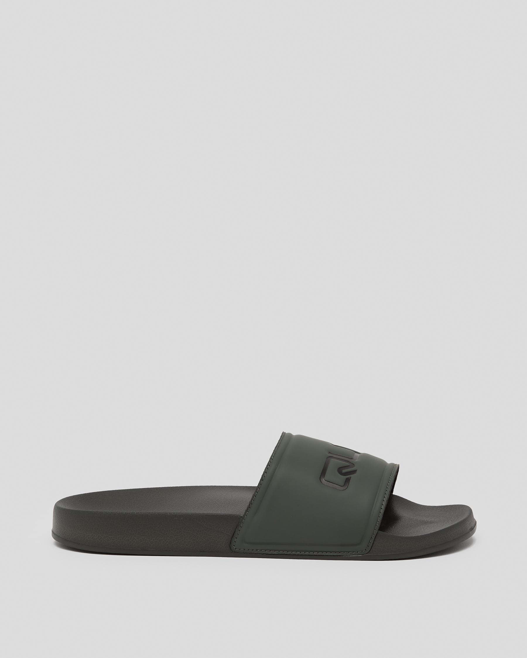 Quiksilver Sessions Slides In Green 2 - Fast Shipping & Easy Returns ...