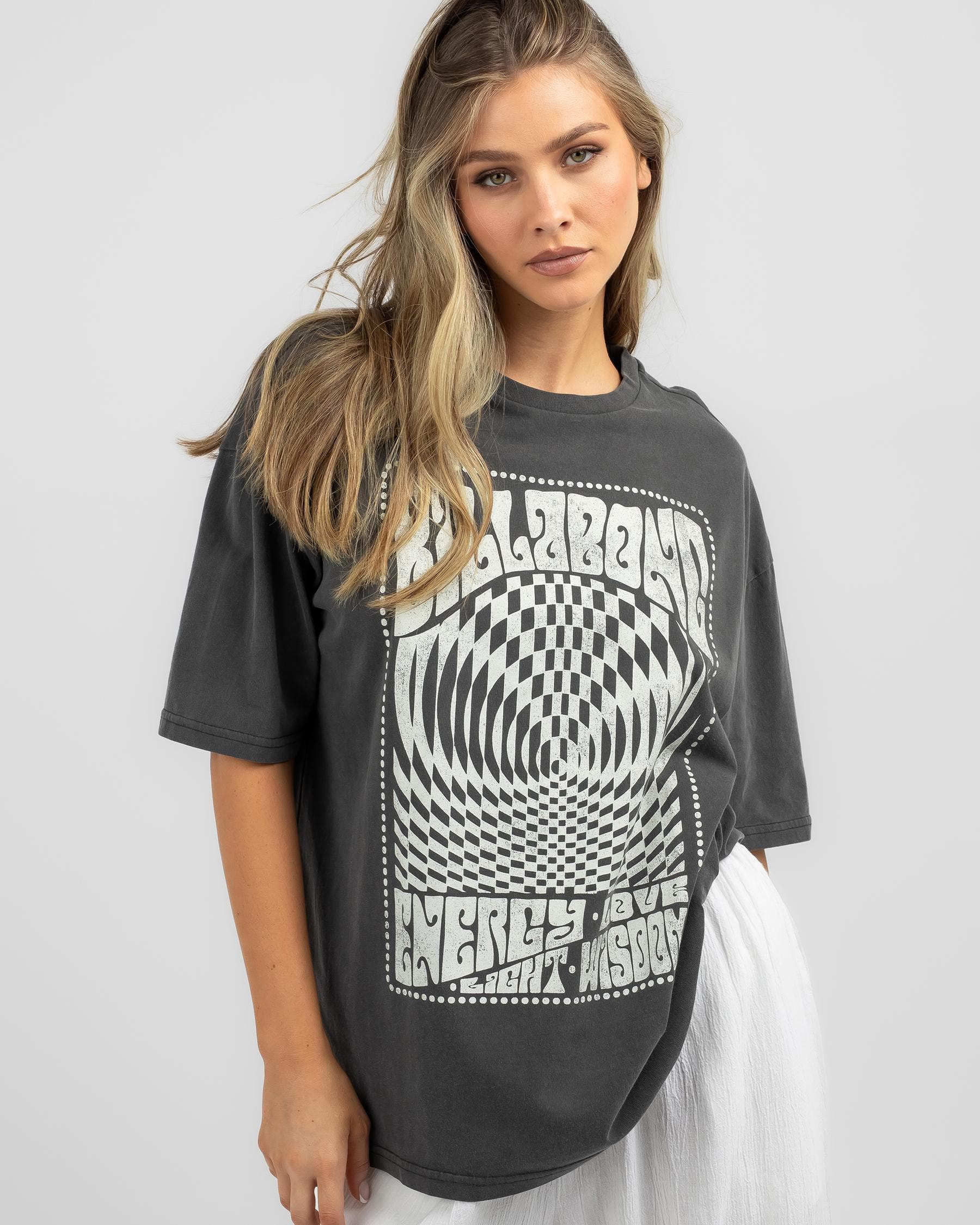 Shop Billabong Energetic Love T-Shirt In Black Sands - Fast Shipping ...