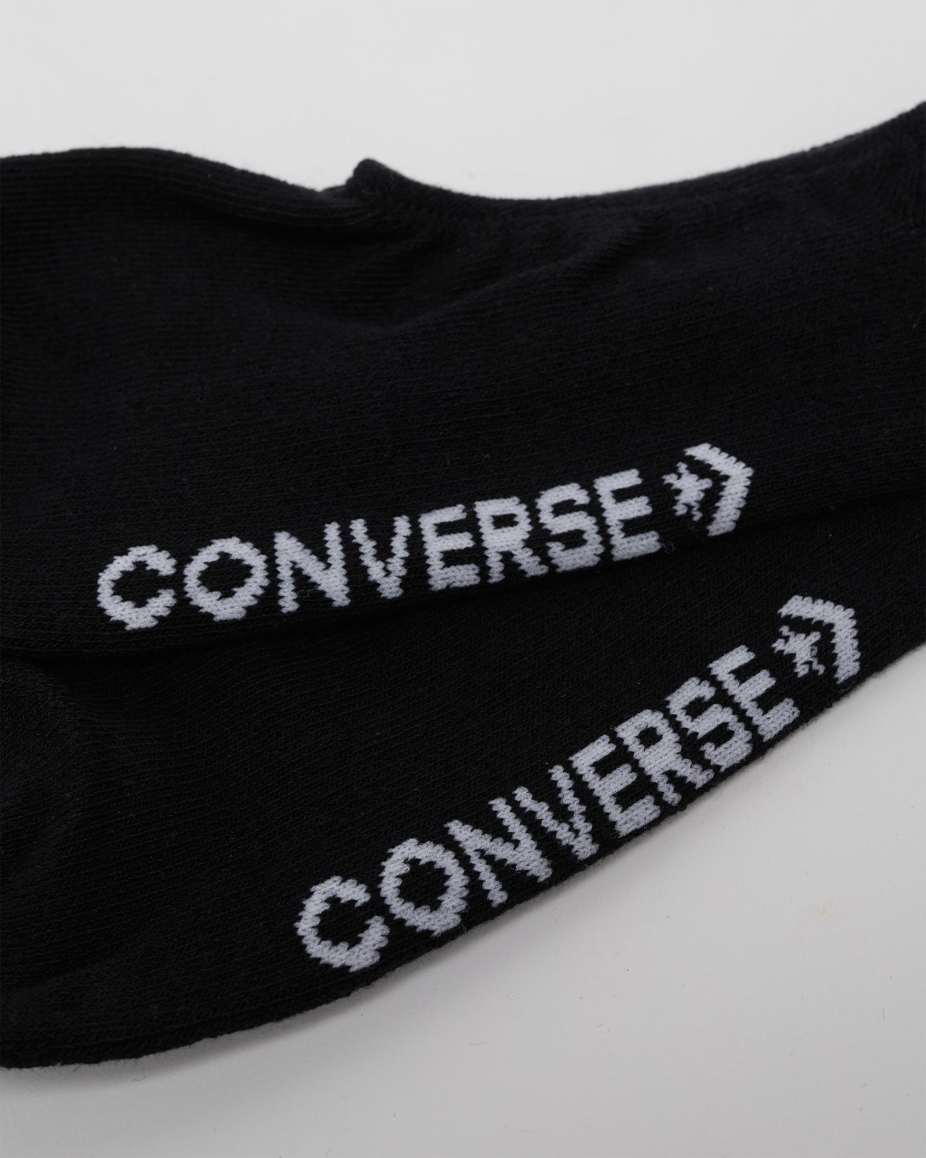 Shop Converse Invisible Socks 3 Pack In Black Fast Shipping & Easy