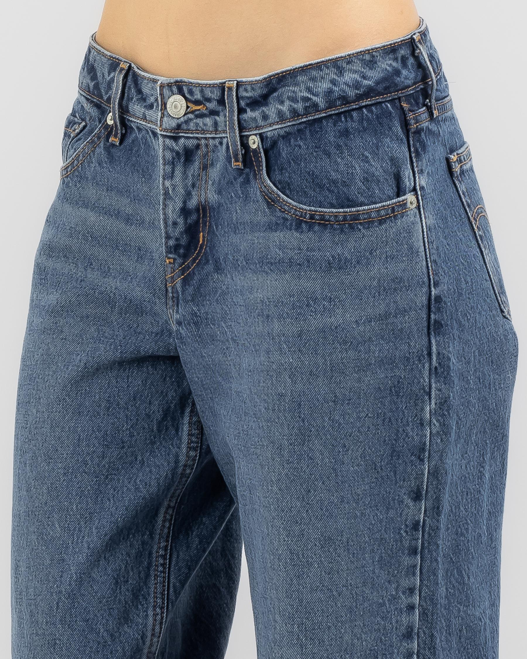 Shop Levi's Low Loose Jeans In Real Recognize Real - Fast Shipping ...