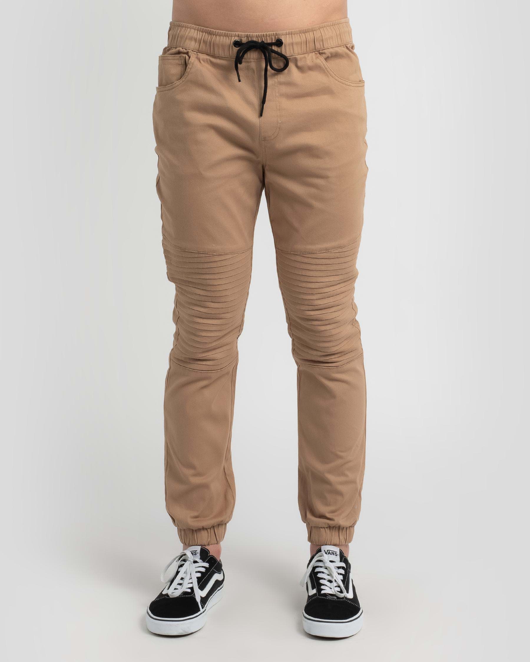 Lucid Construct Jogger Pants In Tan - Fast Shipping & Easy Returns ...
