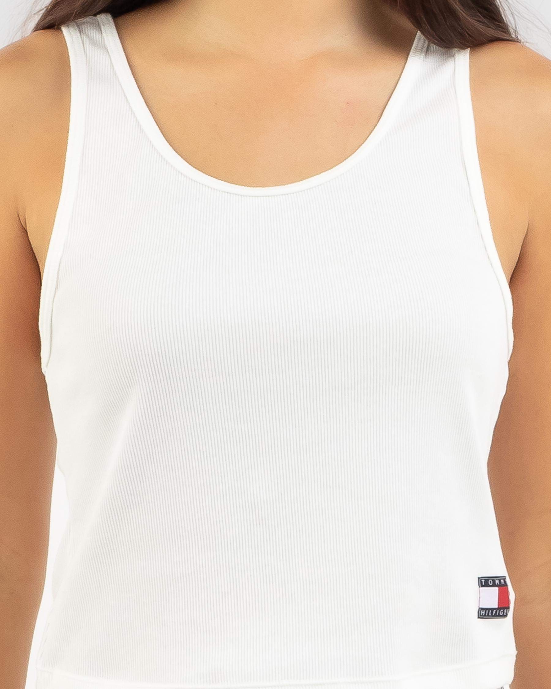 Tommy Hilfiger Tommy 85 Tank Top In Ecru - Fast Shipping & Easy Returns ...