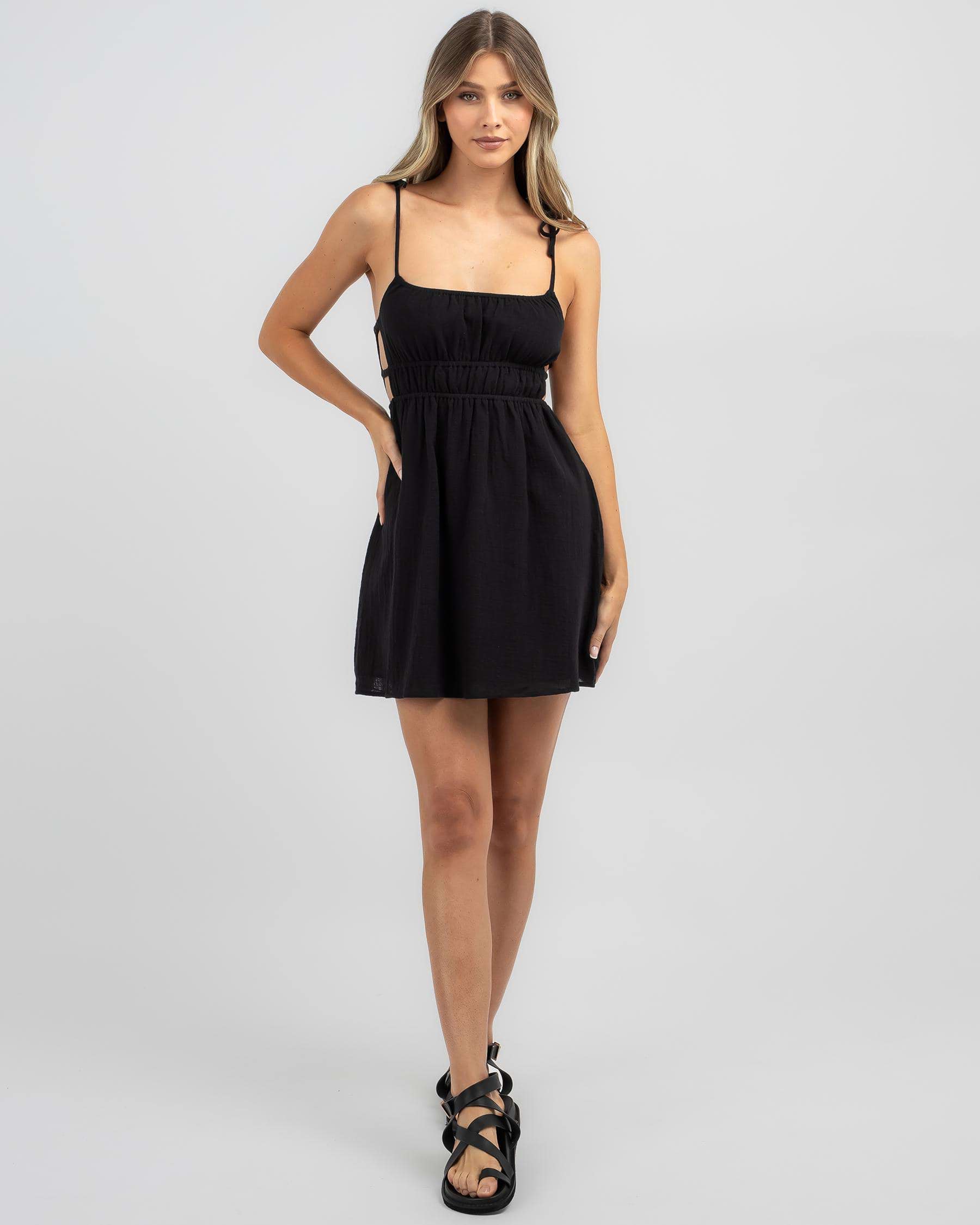 Shop Mooloola Starfish Dress In Black - Fast Shipping & Easy Returns ...