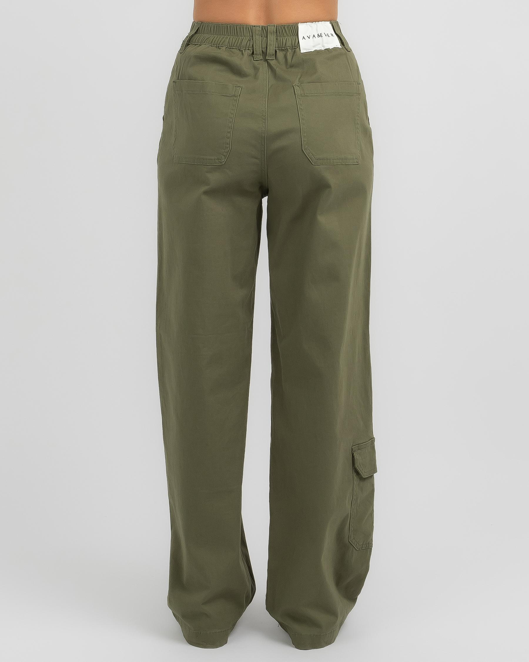 Shop Ava And Ever Crew Pants In Khaki - Fast Shipping & Easy Returns ...