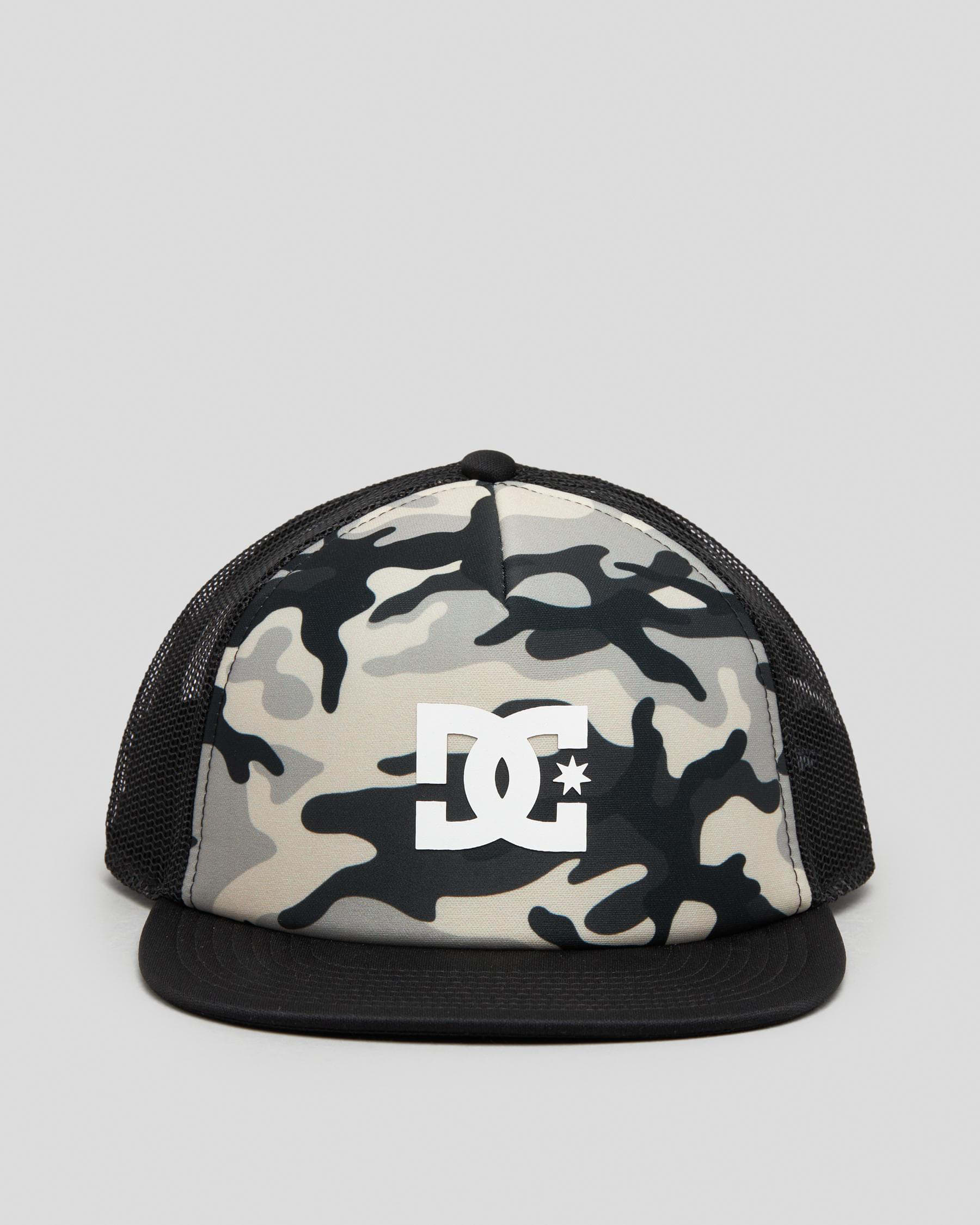 DC Shoes Boys' Gas Station Trucker Cap In Stone Camo - FREE* Shipping &  Easy Returns - City Beach United States