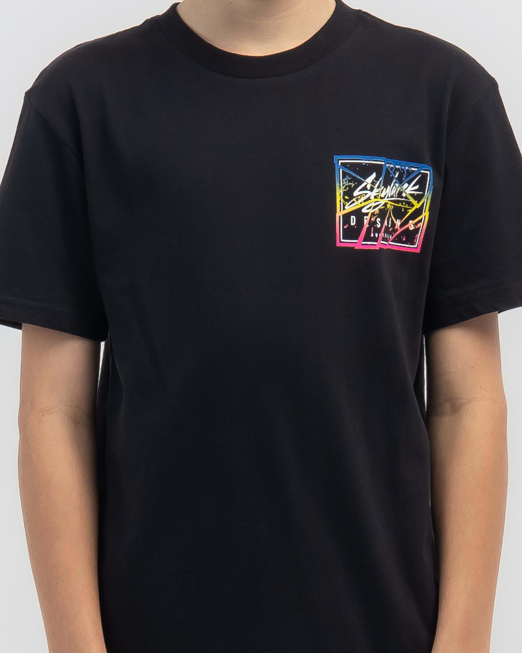 Skylark Boys' Split T-Shirt In Black - Fast Shipping & Easy Returns ...