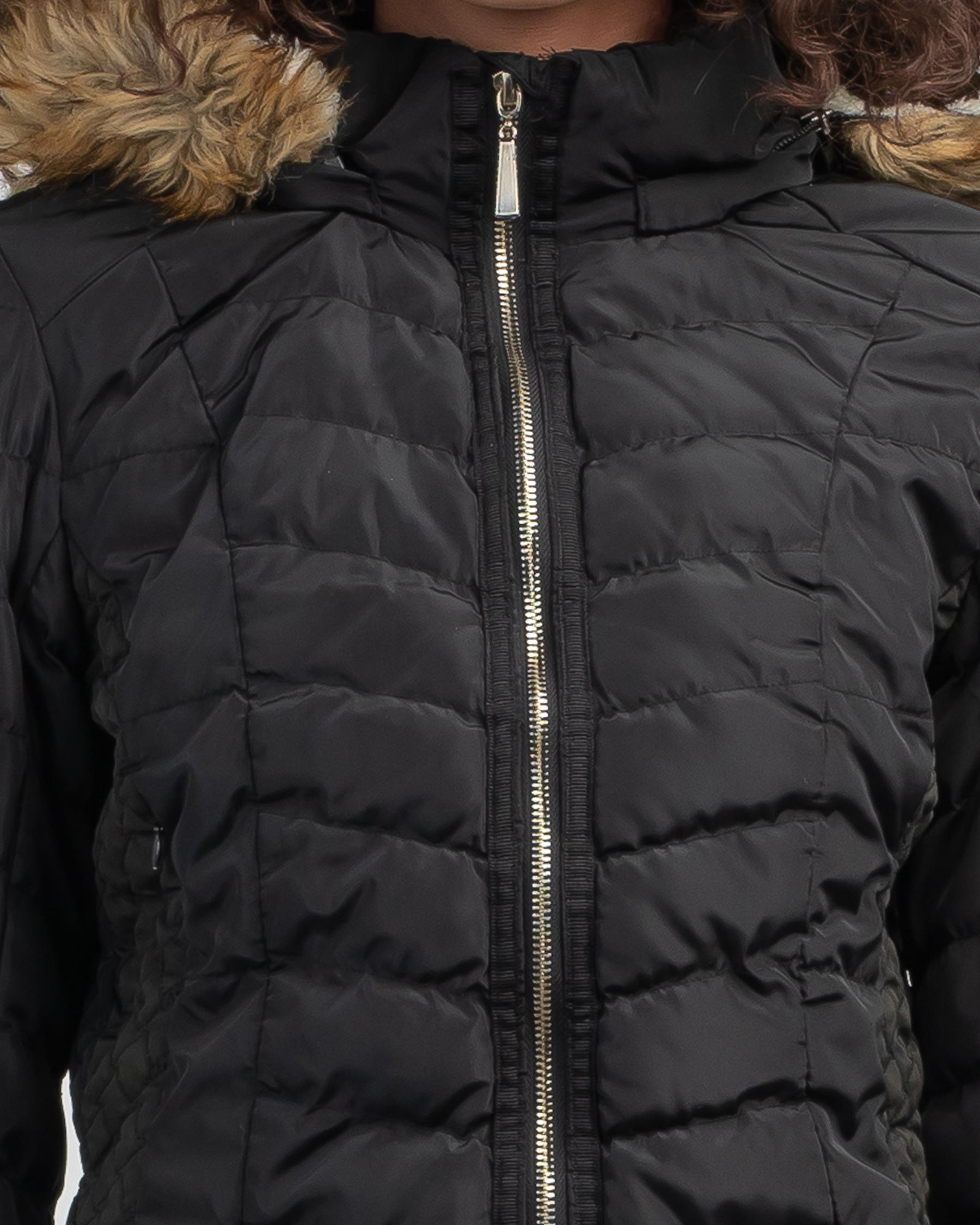 Shop Used Sophia Puffer Jacket In Black - Fast Shipping & Easy Returns ...