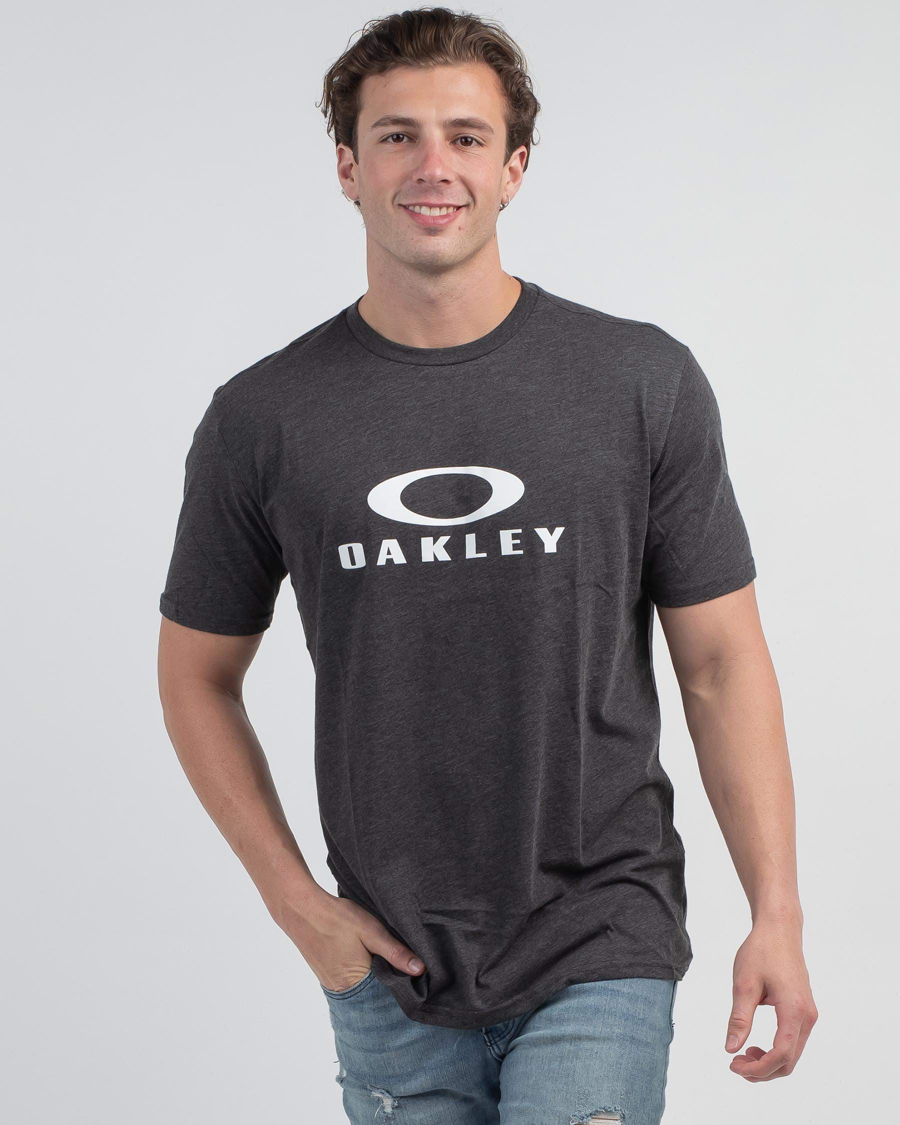 Shop Oakley O Bark 2.0 T-Shirt In Dark Grey Heather - Fast Shipping ...