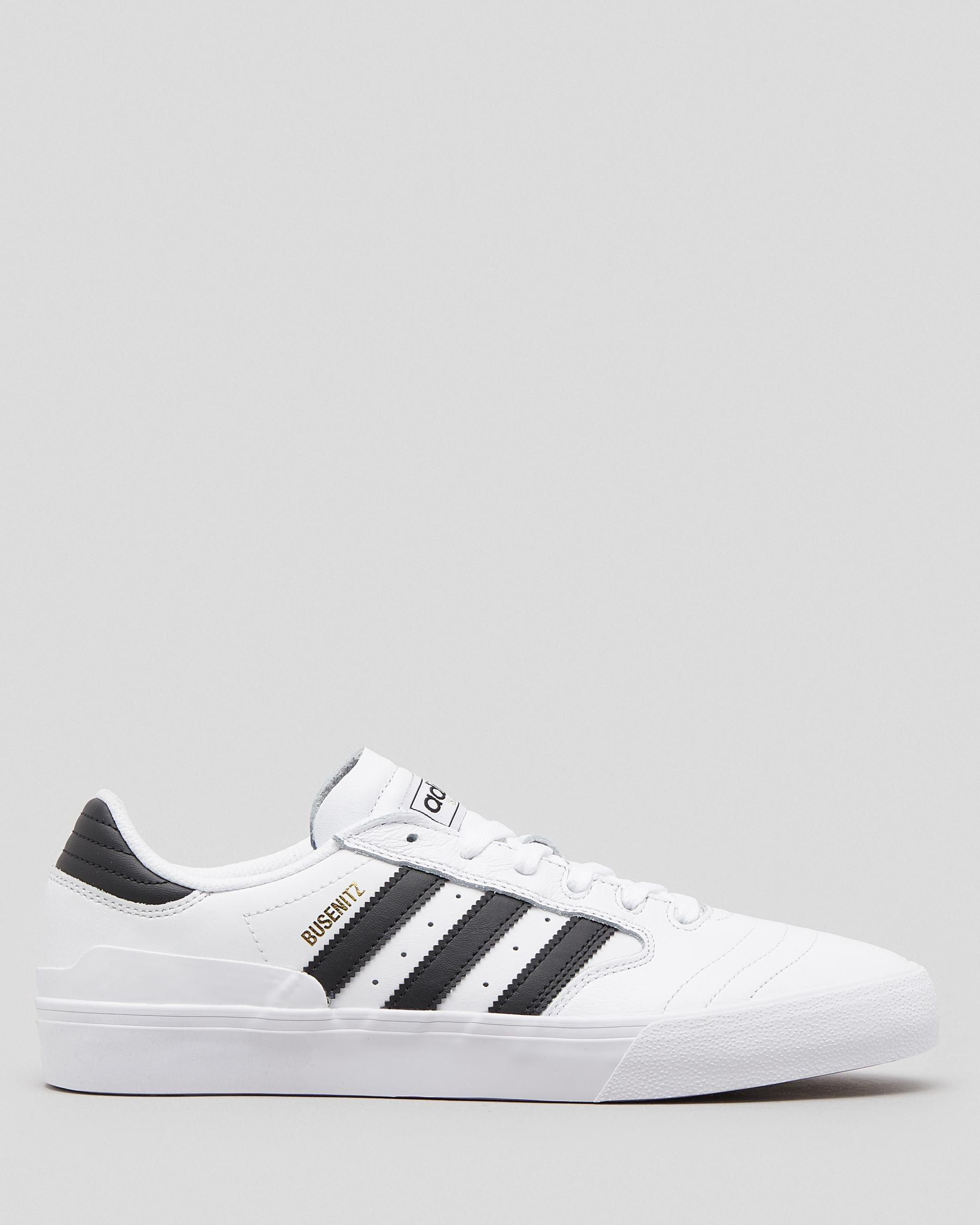 Adidas Busenitz Vulc II Shoes In Ftwr White/core Black/gold - Fast ...