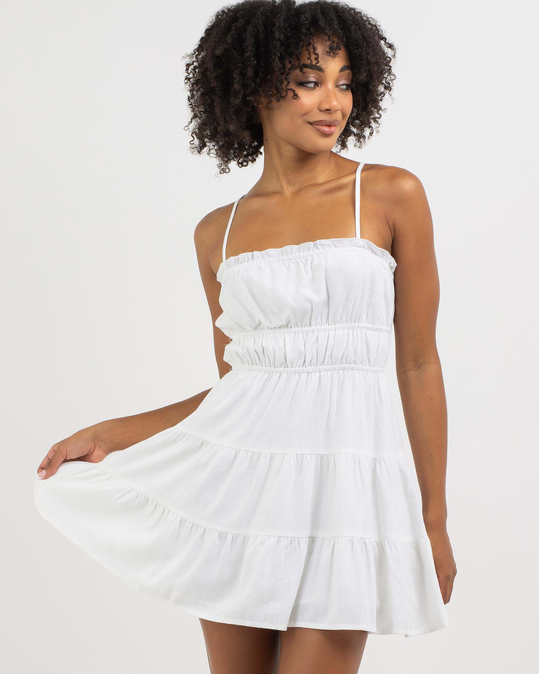 Mooloola Josephine Dress In White - Fast Shipping & Easy Returns - City ...