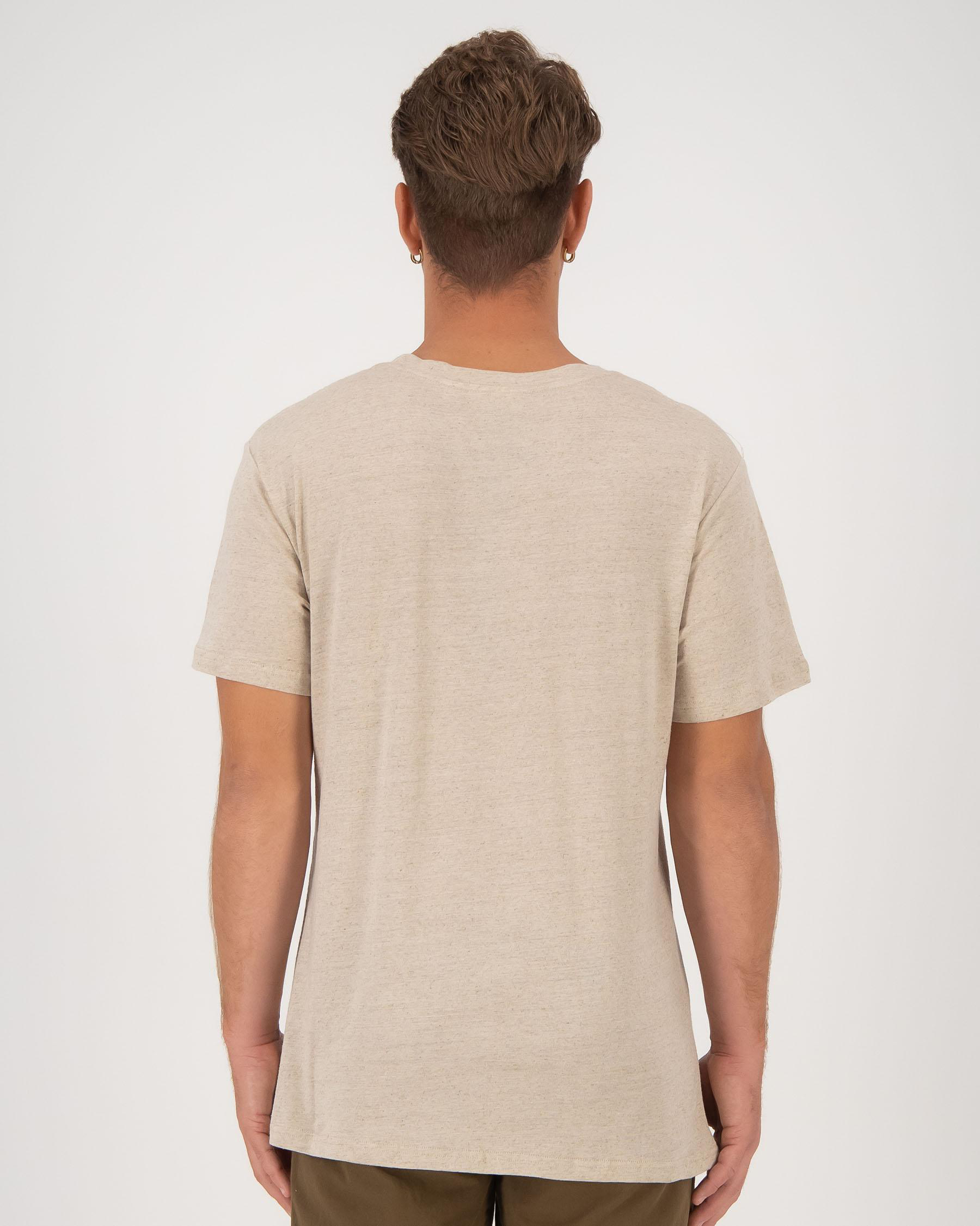 Shop Rhythm Essential Logo T-Shirt In Bone - Fast Shipping & Easy ...