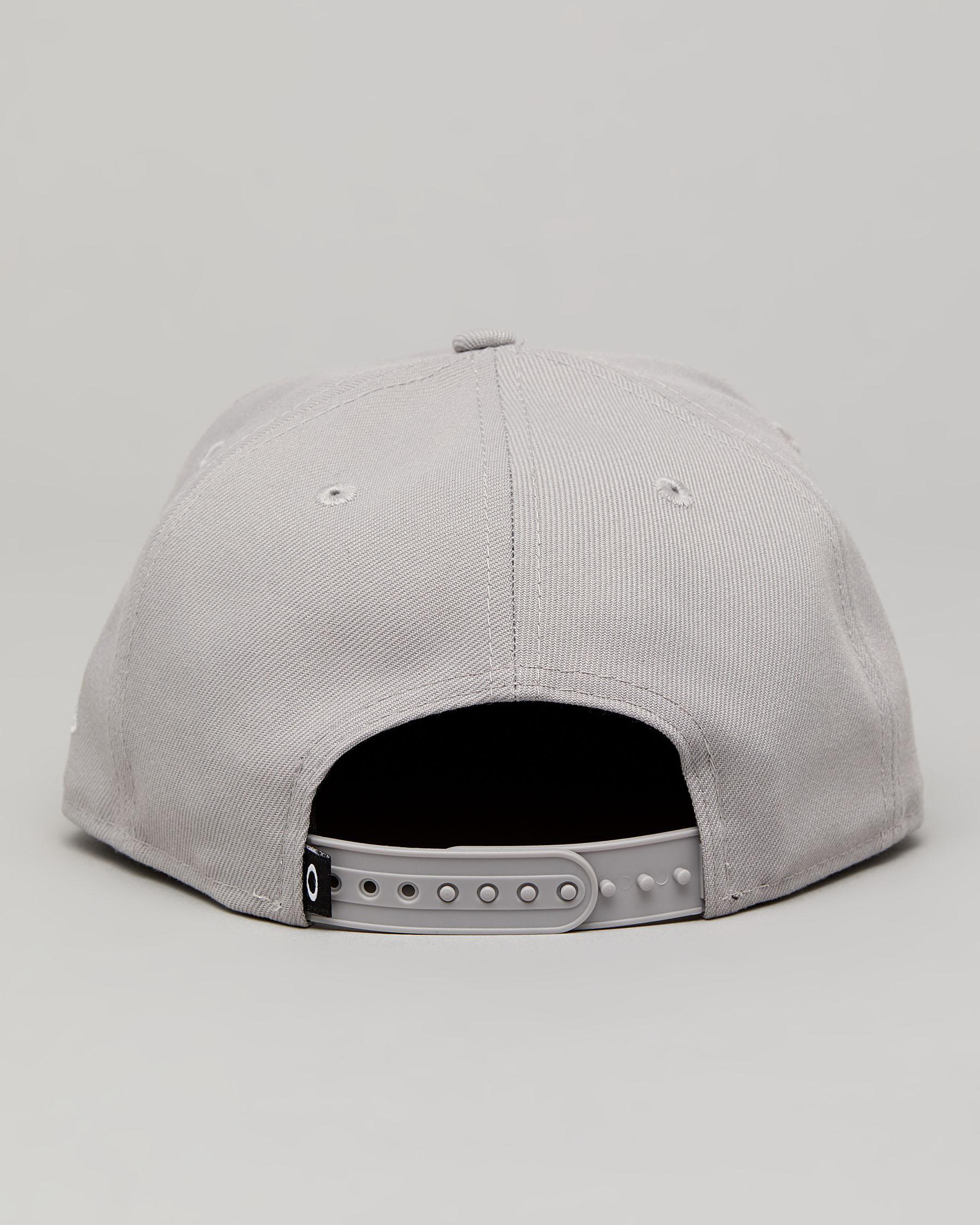 Shop Oakley Marll Novelty Snapback Cap In Stone Grey Fast Shipping