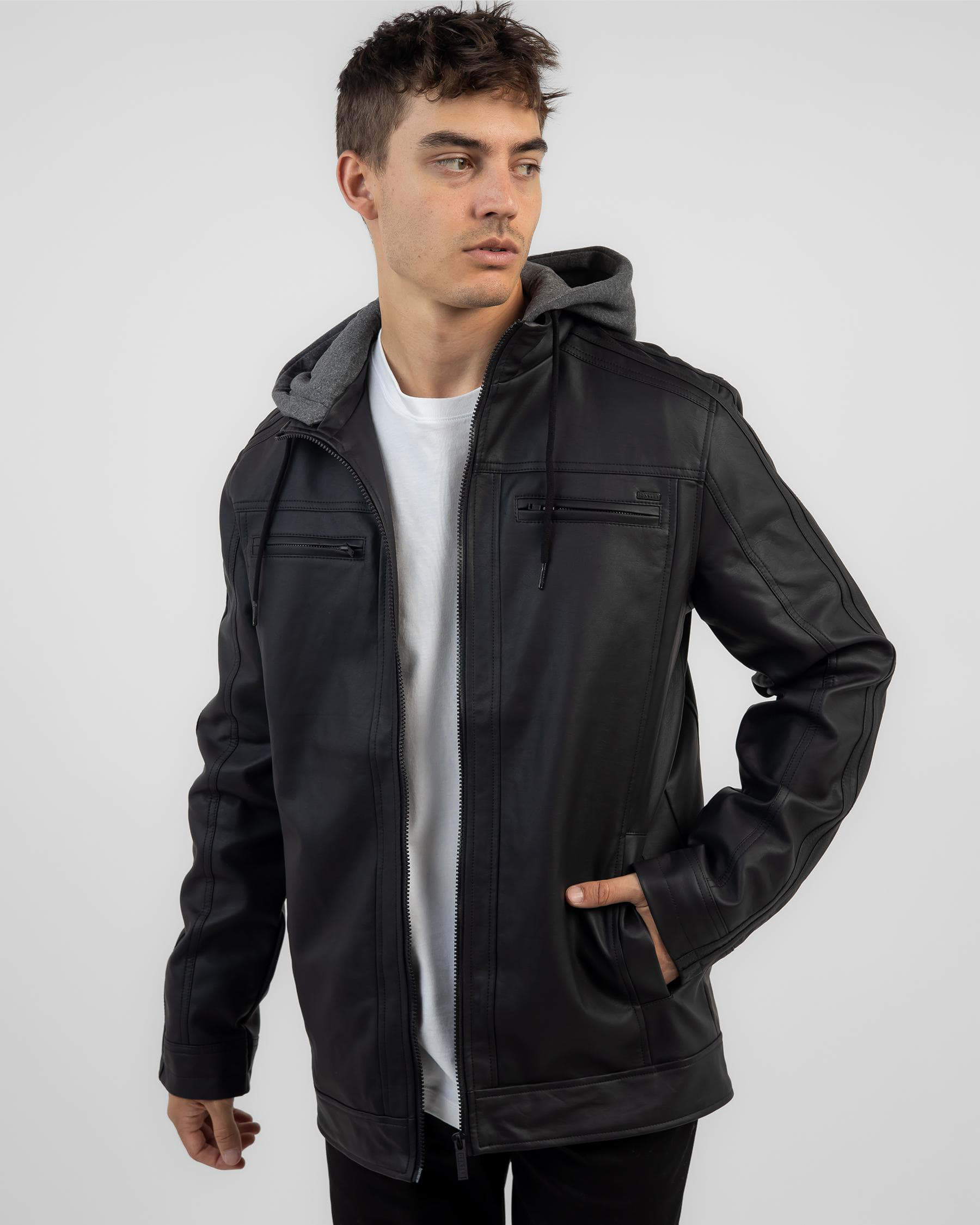 Dexter Cohort Hooded Jacket In Black - Fast Shipping & Easy Returns ...