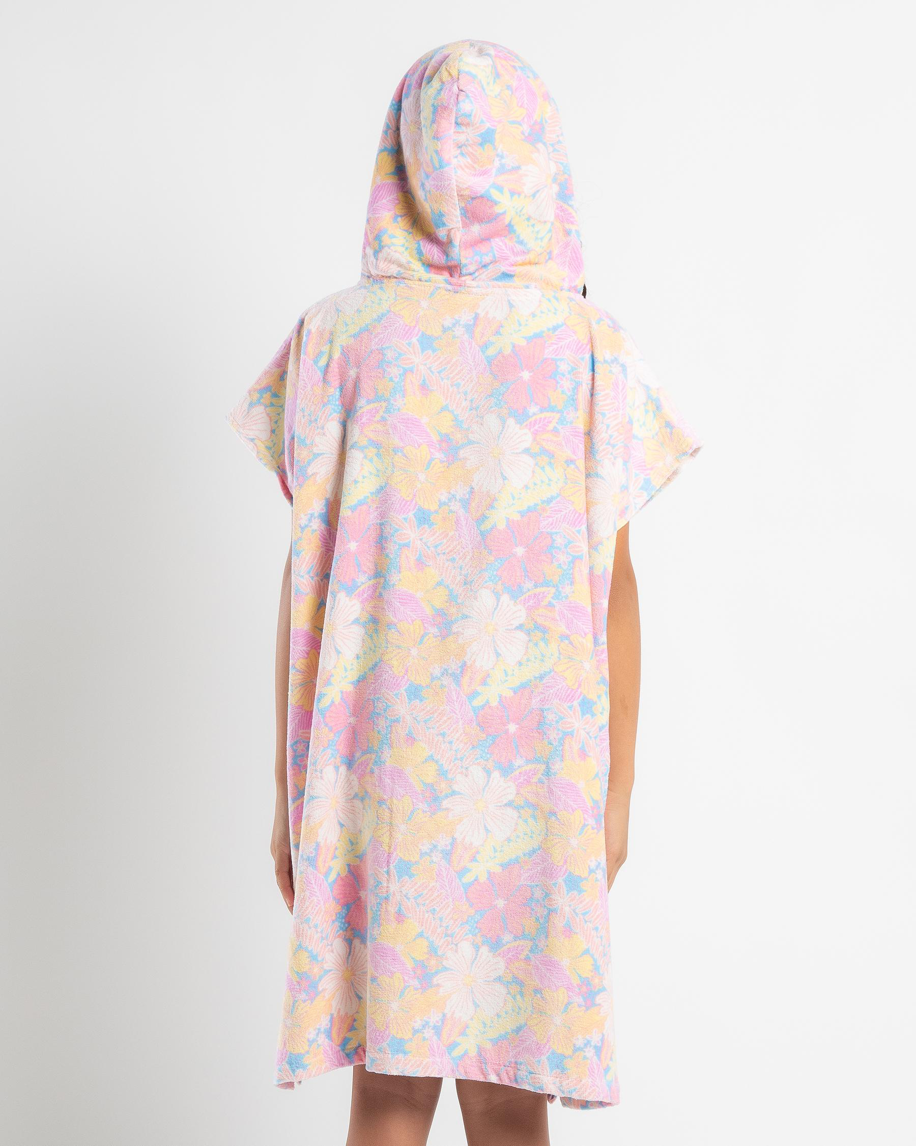 Girls Fearless Floral Stay Magical Hooded Towel