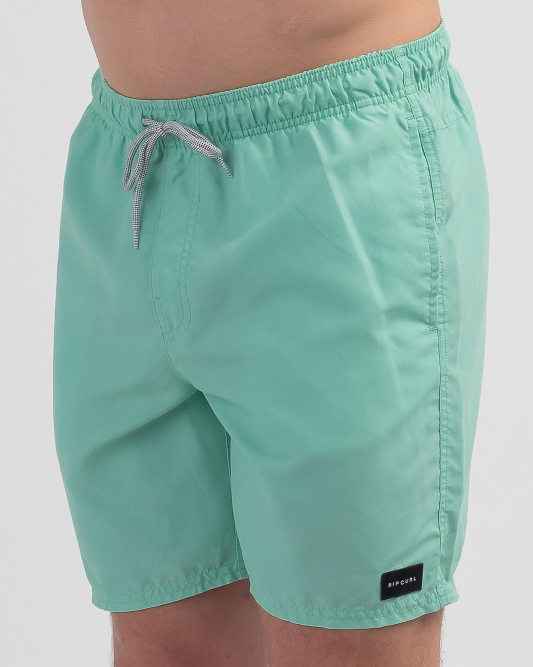 Rip Curl Bondi Volley Board Shorts In Washed Aqua Fast Shipping