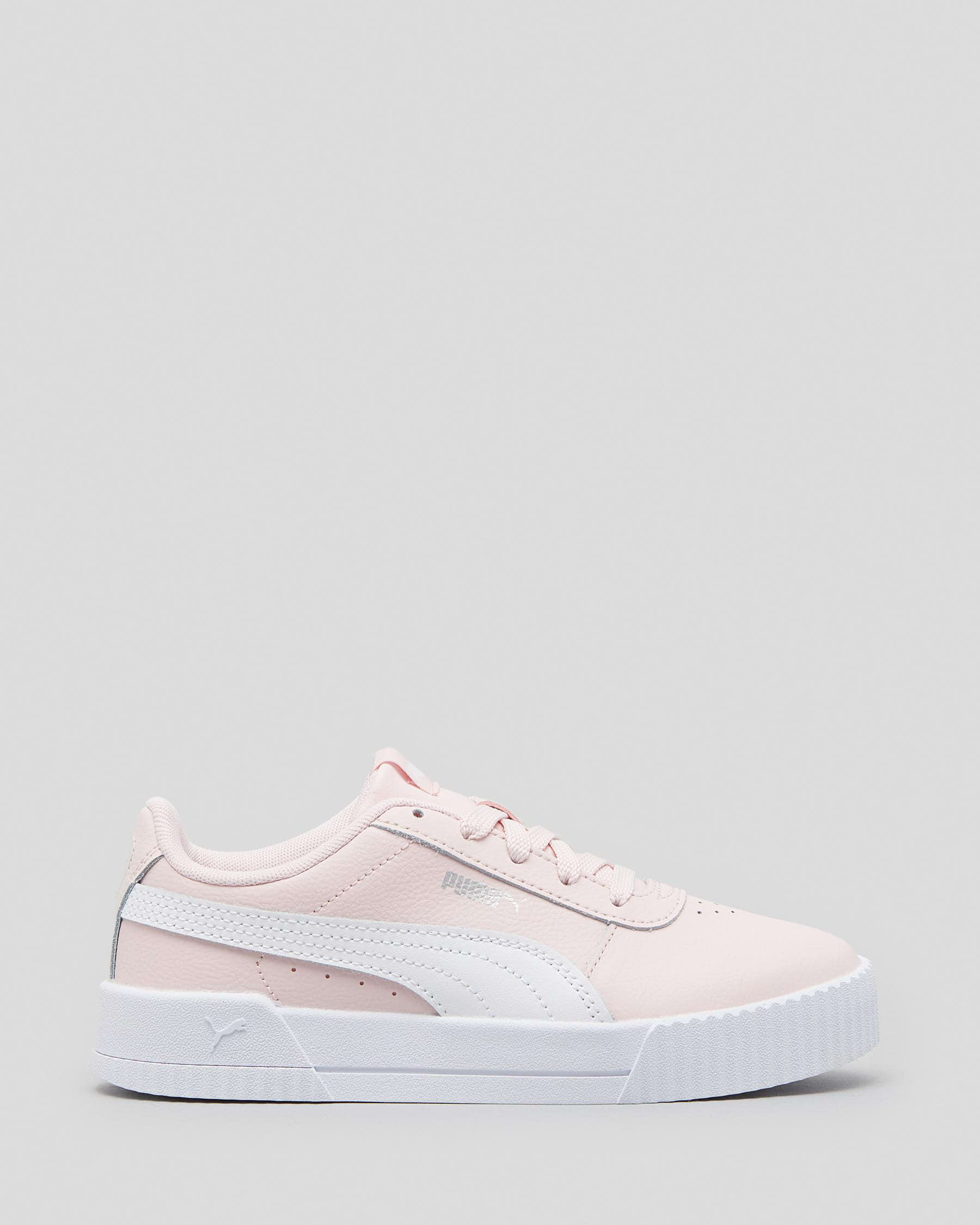 Puma Girls' Carina Shoes In Chalk Pink/puma White - Fast Shipping ...