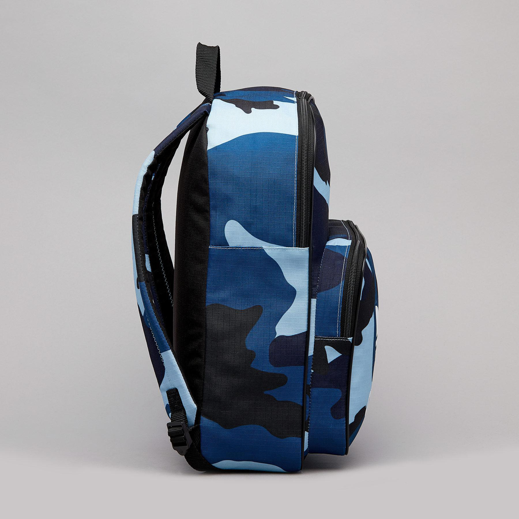 adidas camo backpack grey Forest Stirling Sports adjustable padded shoulder straps adidas Camo Backpack In Ash