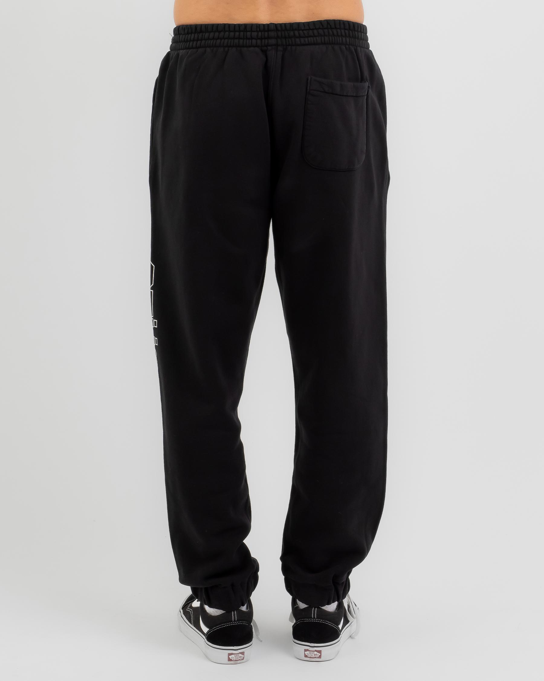 Shop Stussy Collegiate Sports Track Pants In Pigment Black Fast