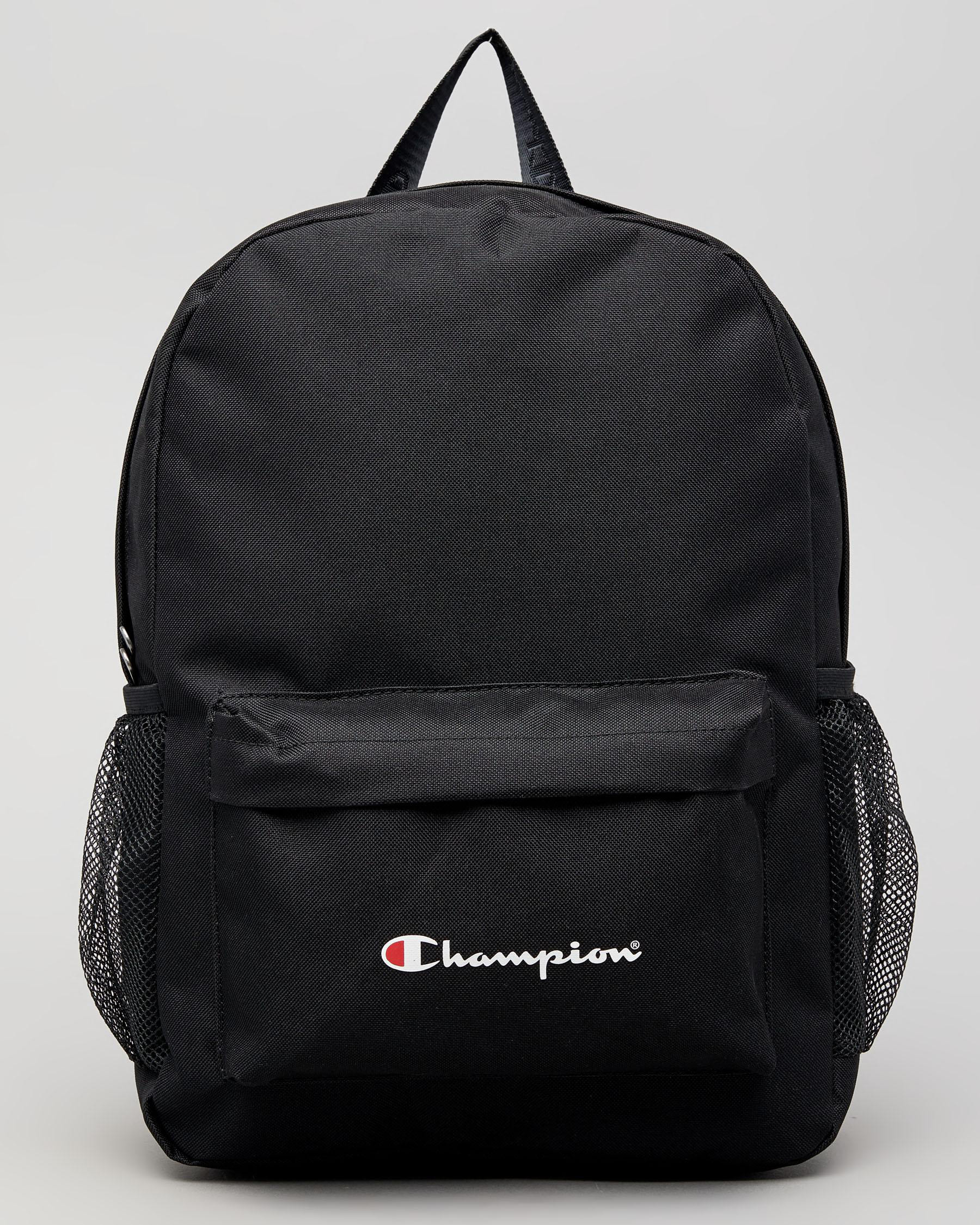 Shop Champion Logo Backpack In Black - Fast Shipping & Easy Returns ...