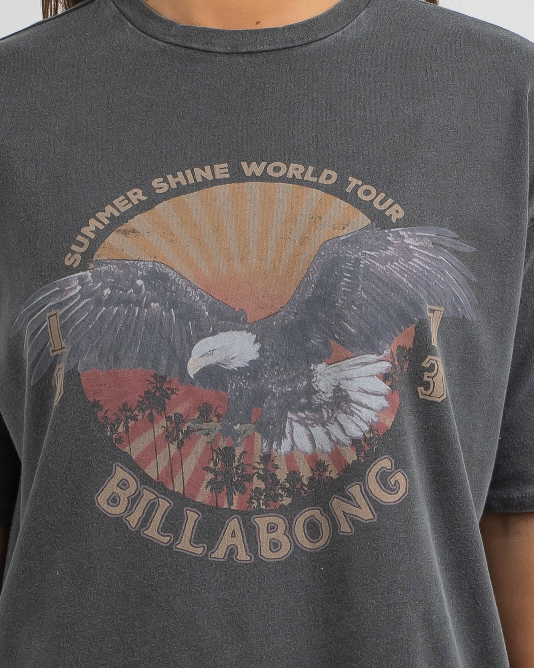 Billabong World Tour T-Shirt In Off Black - Fast Shipping & Easy ...