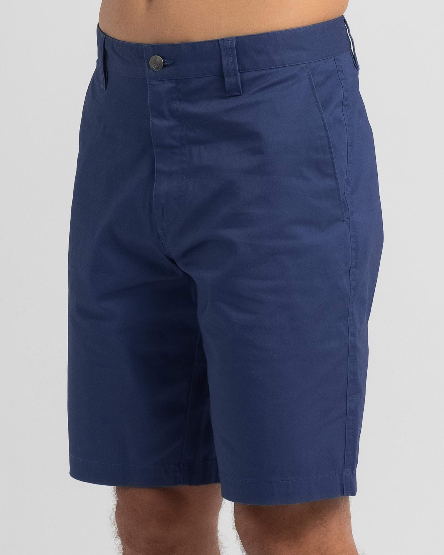 Volcom Cleaver Shorts In Smokey Blue - Fast Shipping & Easy Returns ...