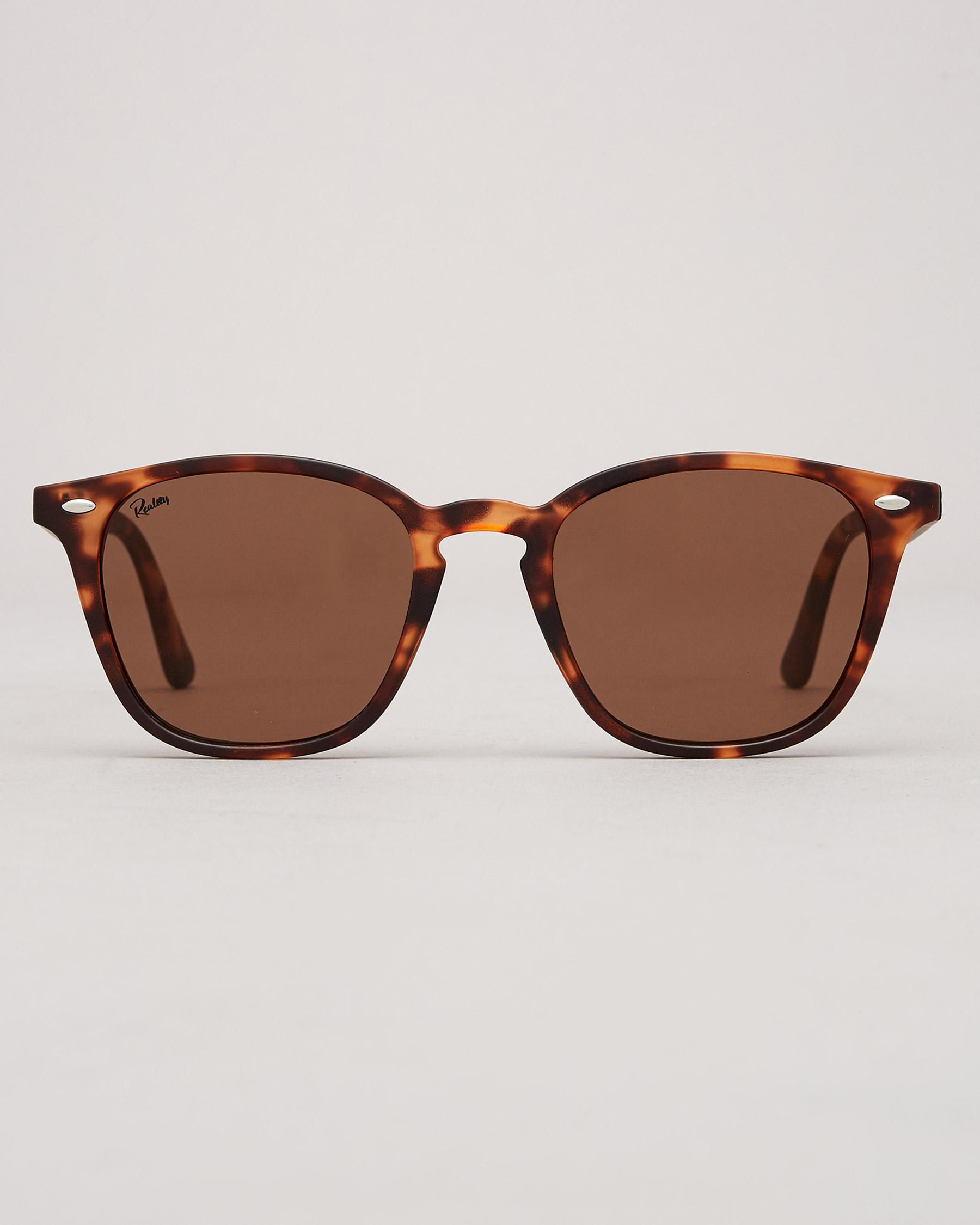 Shop Reality Eyewear The Chelsea Sunglasses In Matt Turtle - Fast ...