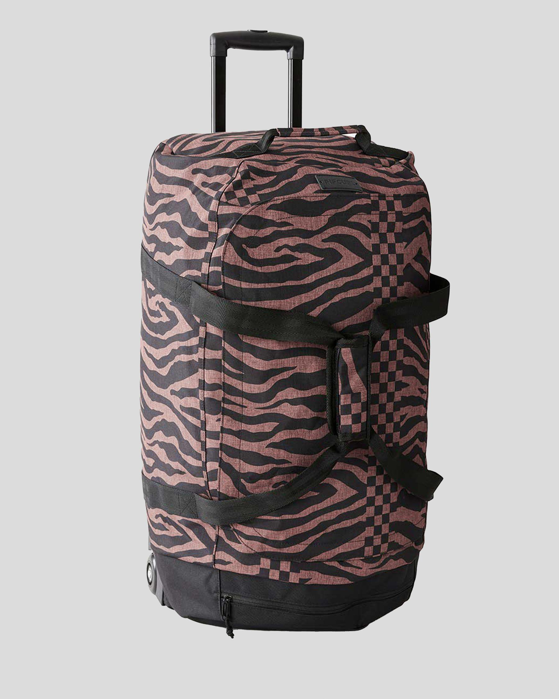 Shop Rip Curl Jupiter Large Wheeled Travel Bag In Brown Fast Shipping